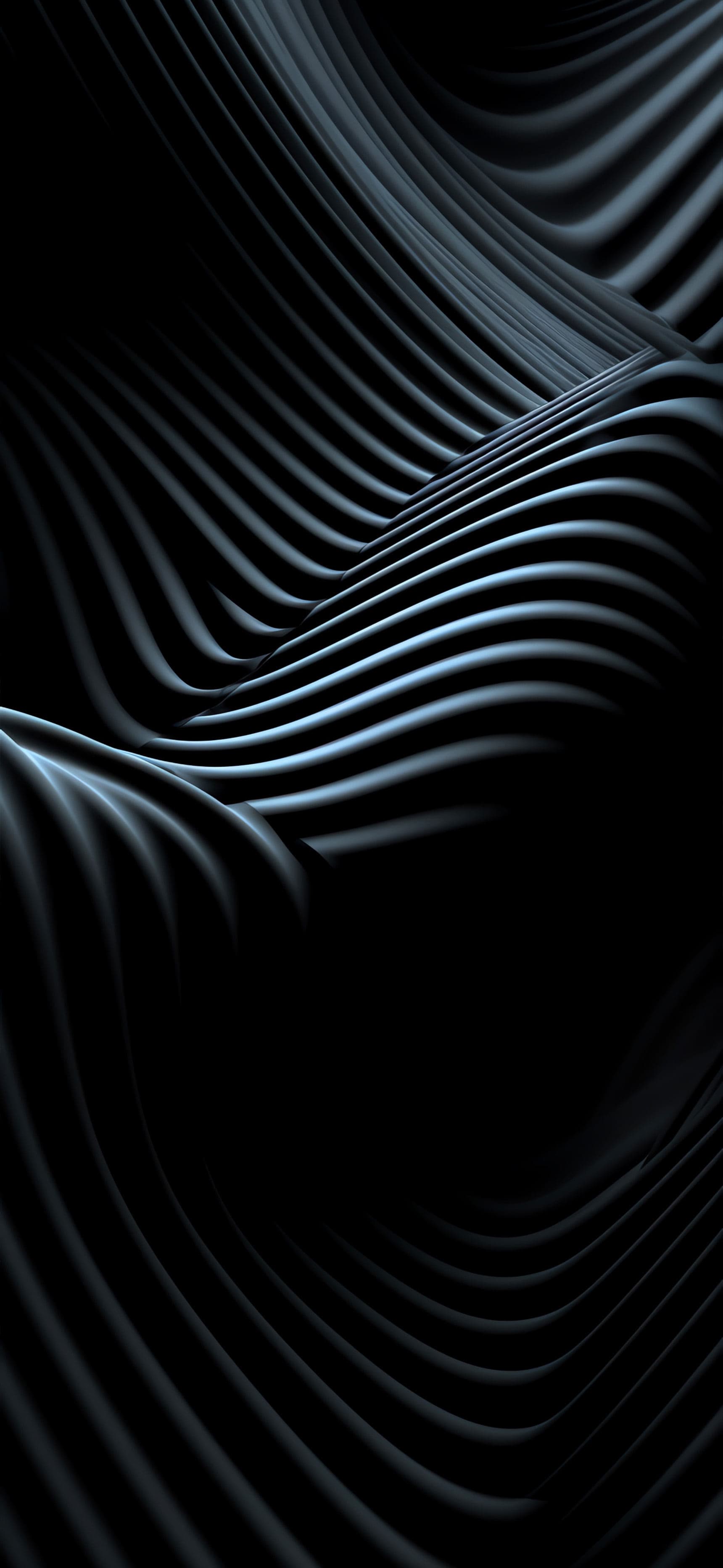 Abstract Dark Waves - Pro phone wallpaper