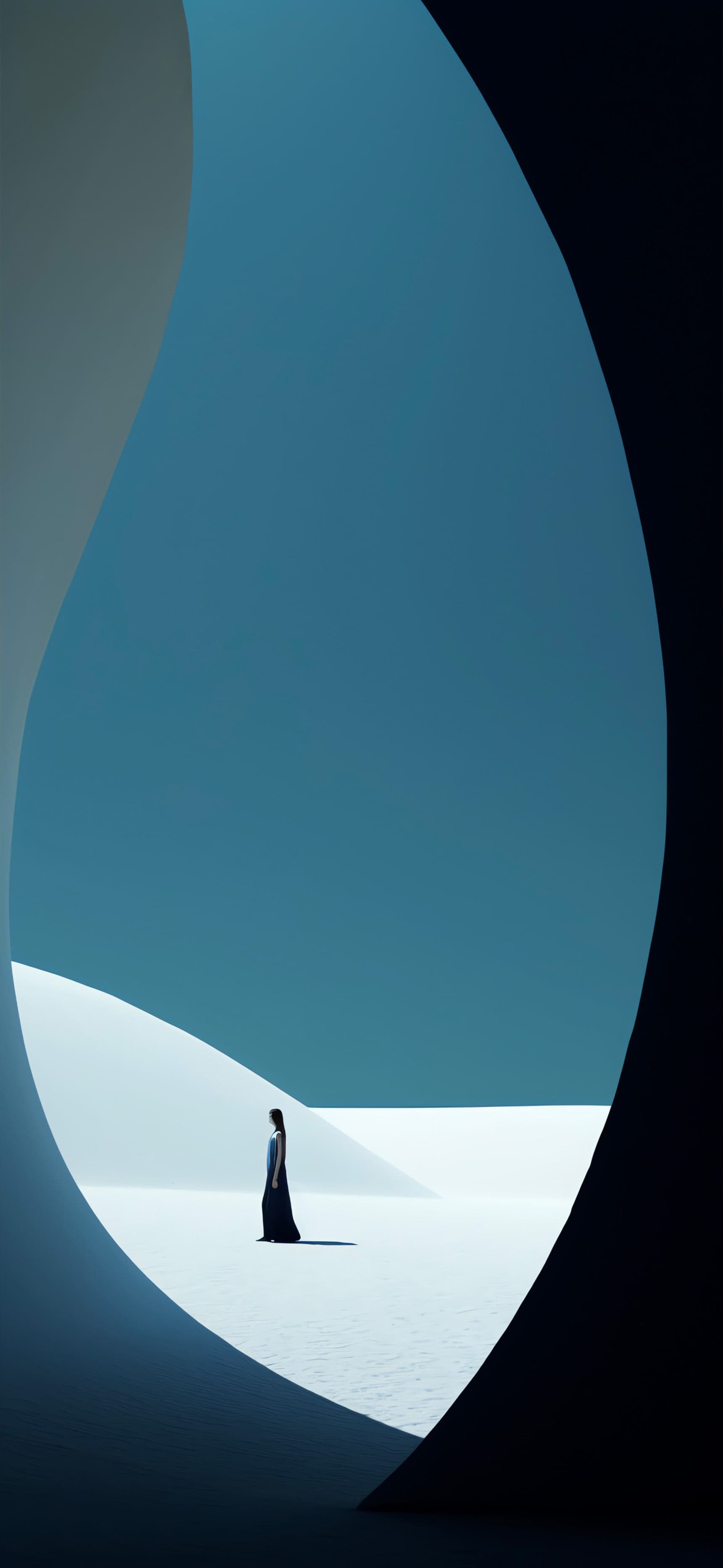 Minimalist Desert Dream - Pro phone wallpaper