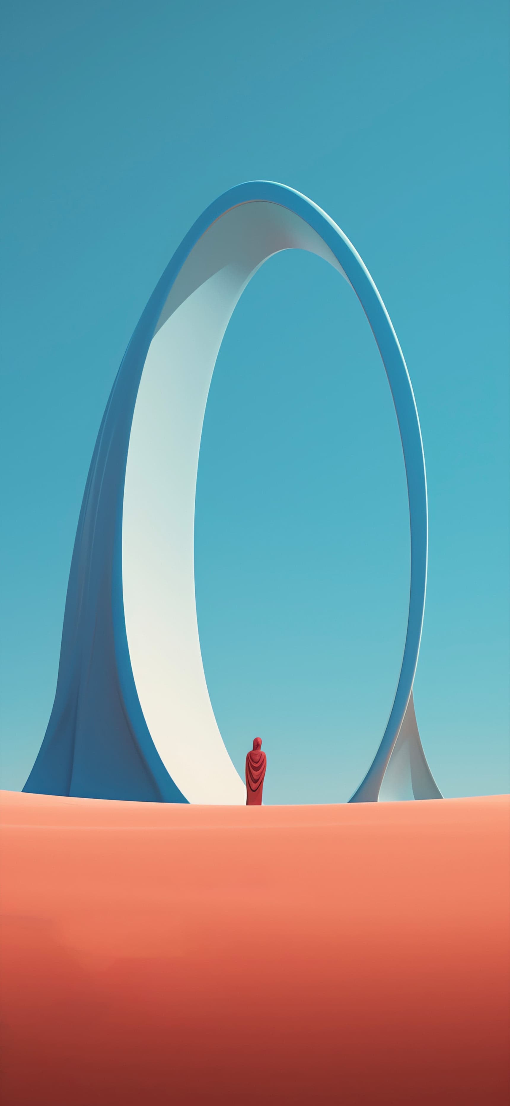 Desert Portal Figure - Pro phone wallpaper