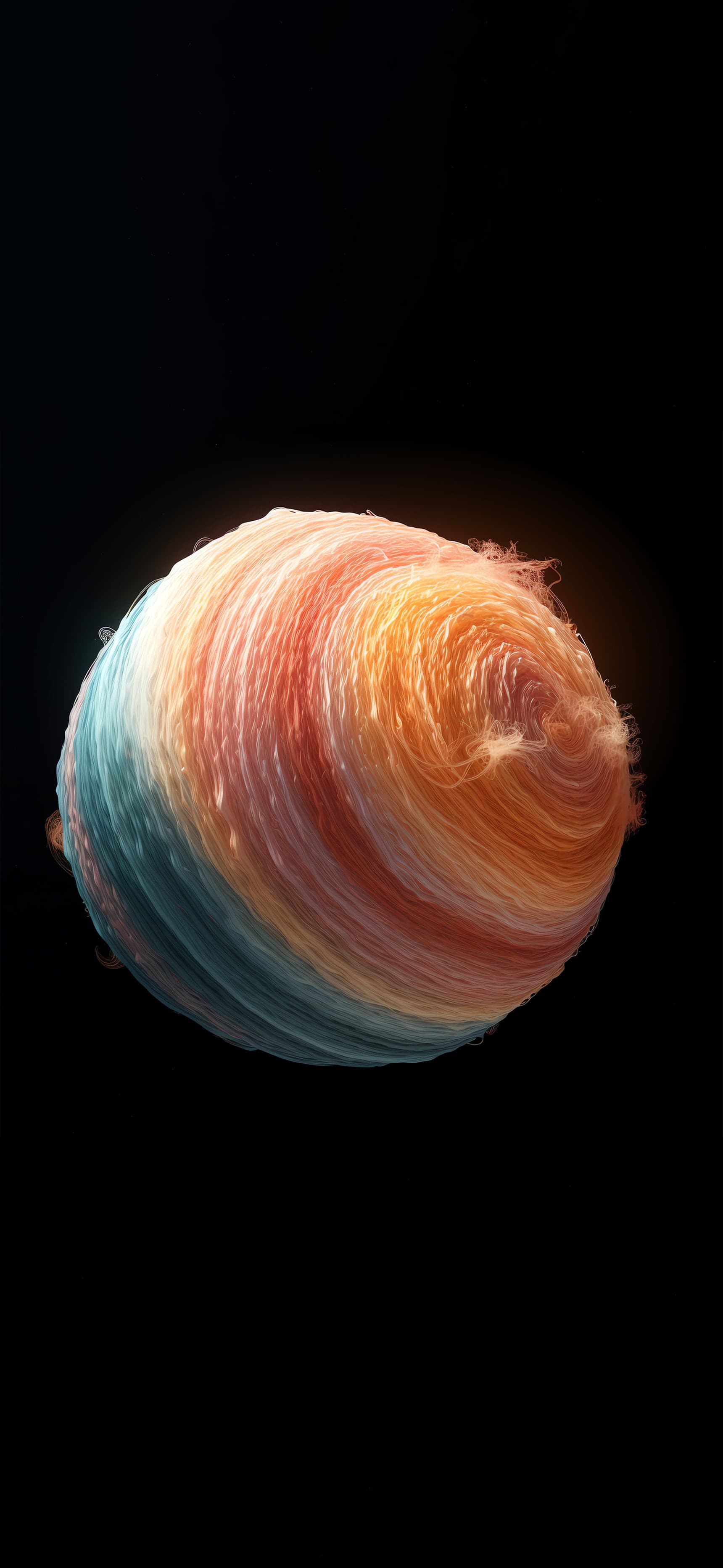 Swirling Color Sphere - Pro phone wallpaper