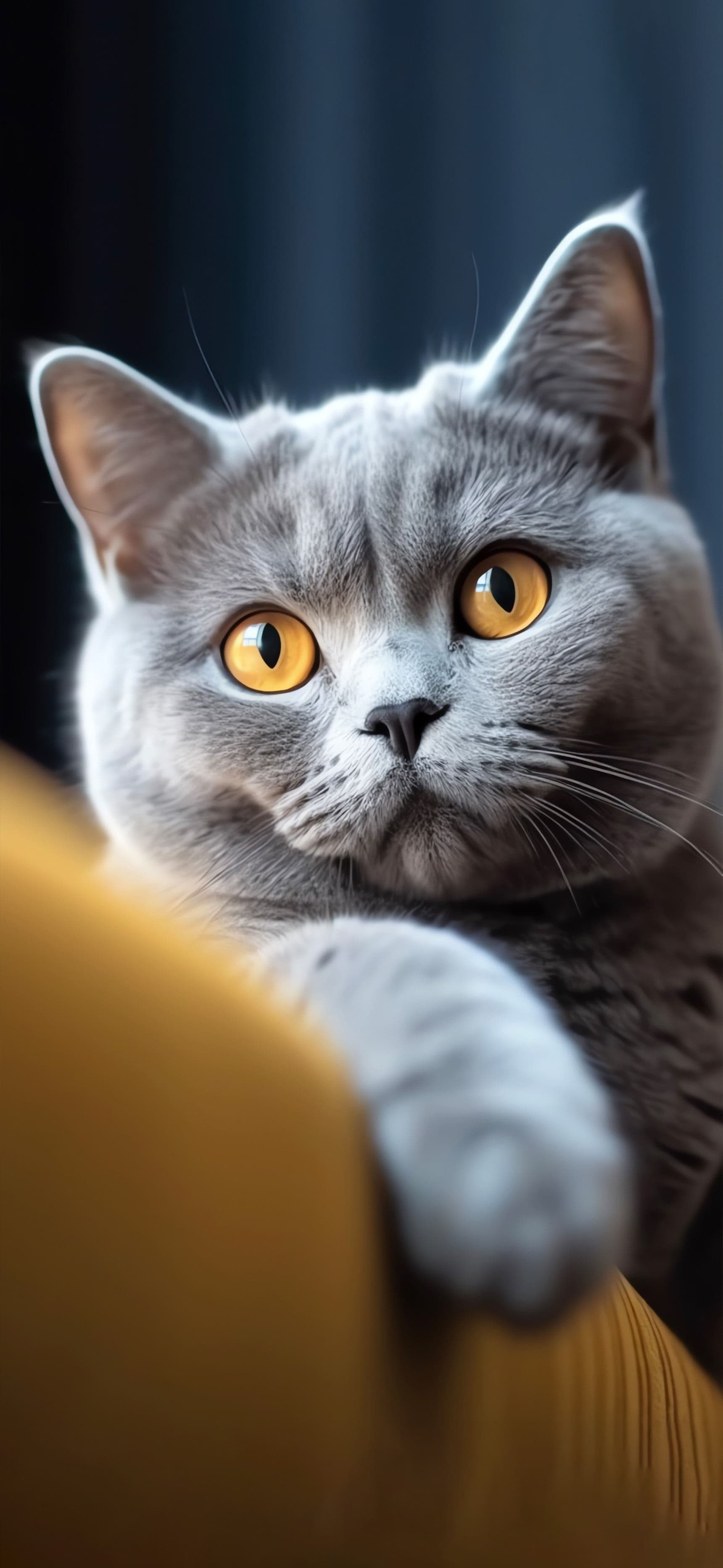 British Shorthair Portrait - Pro phone wallpaper