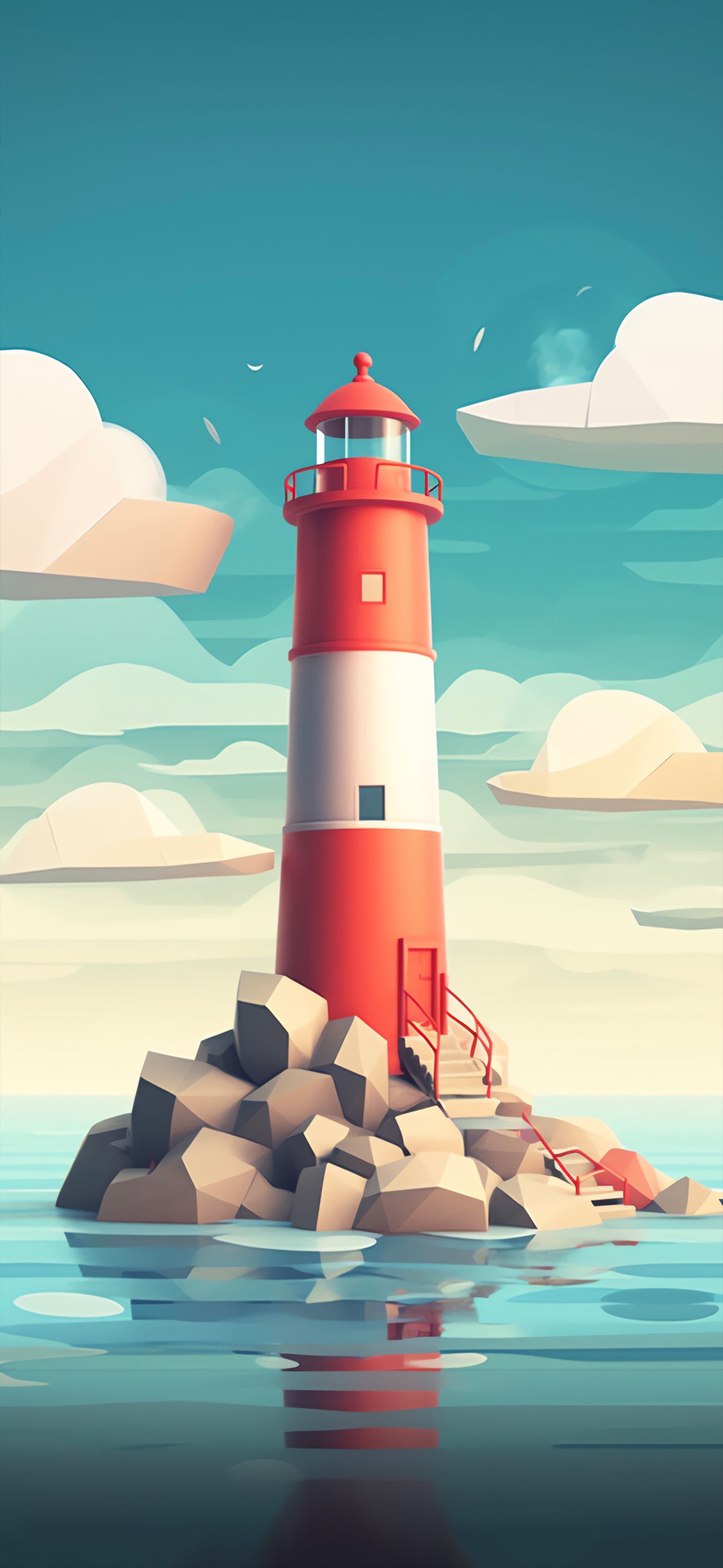 Coastal Lighthouse Serenity - Pro phone wallpaper