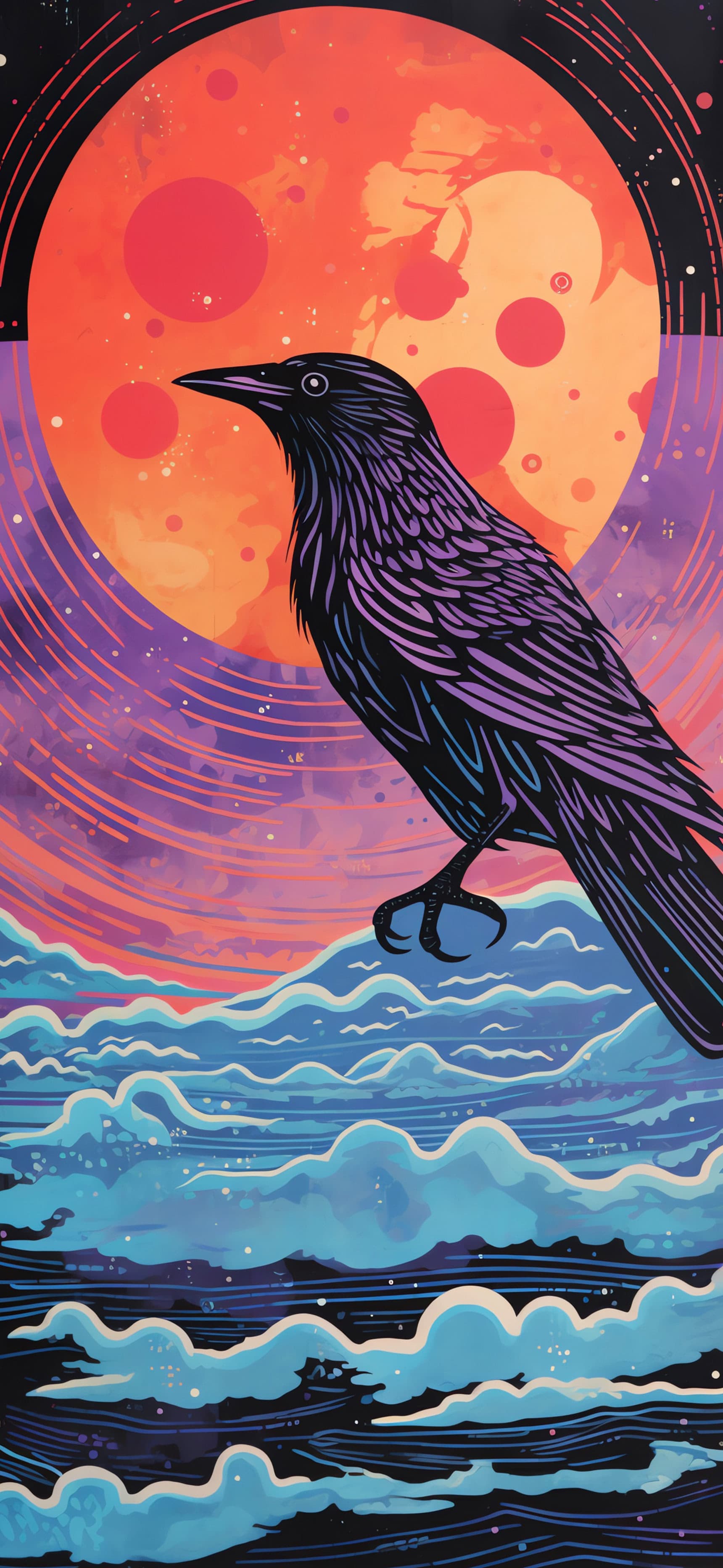 Raven Moon - Pro phone wallpaper