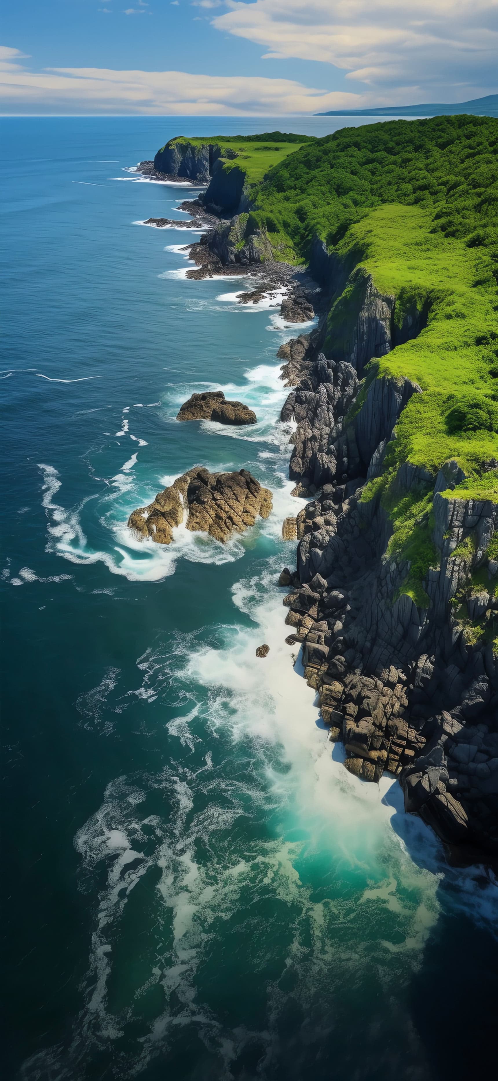 Coastal Cliff Scenery - Pro phone wallpaper