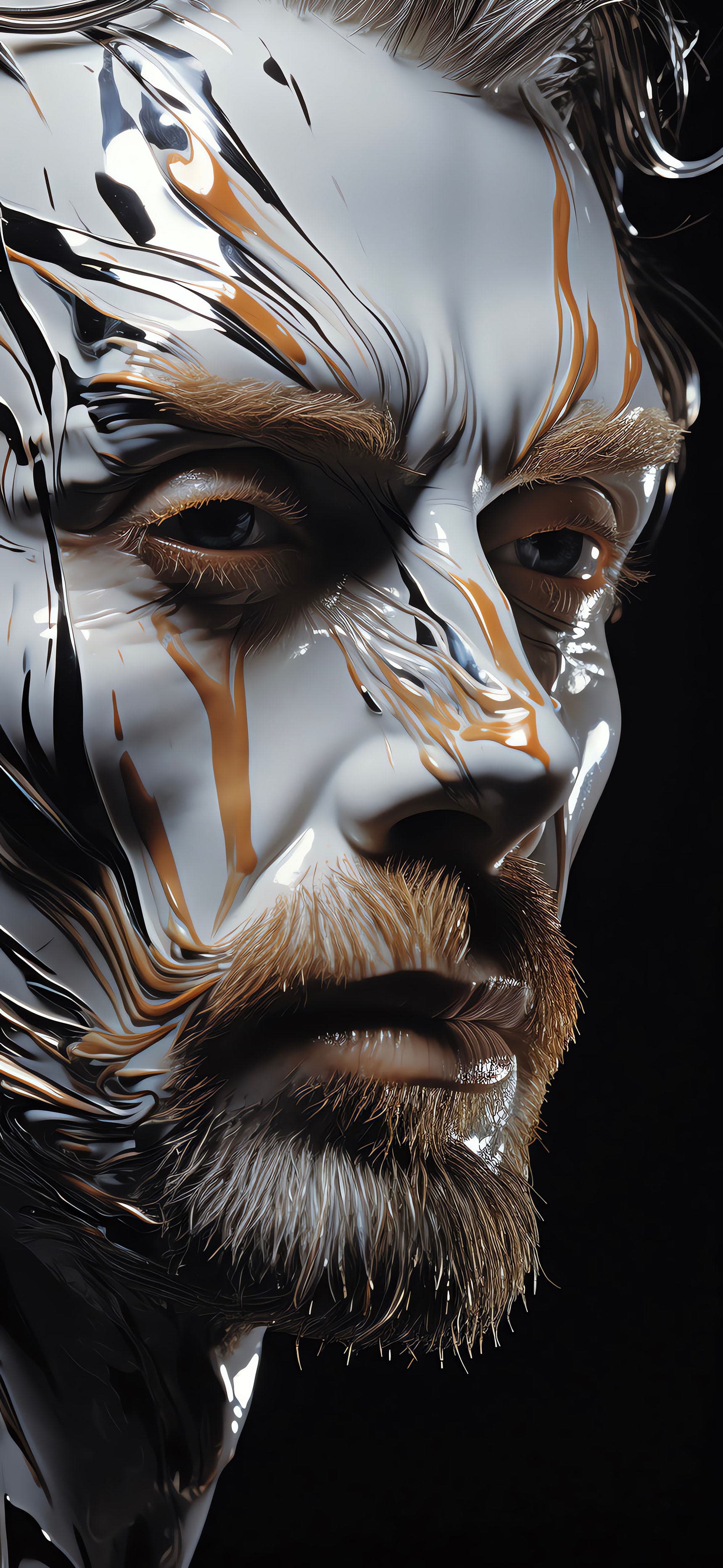 Abstract Face Art - Pro phone wallpaper