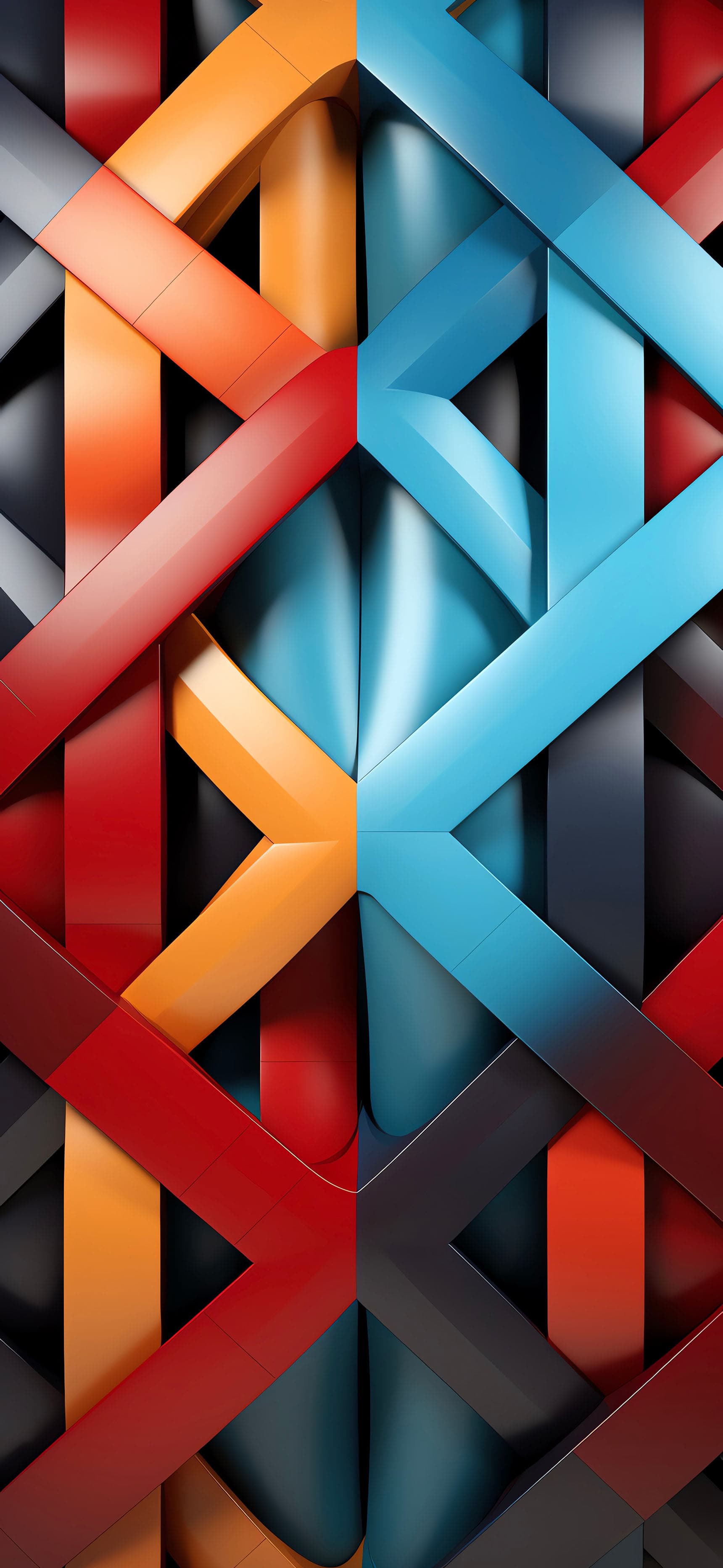 Interwoven Ribbons - Pro phone wallpaper