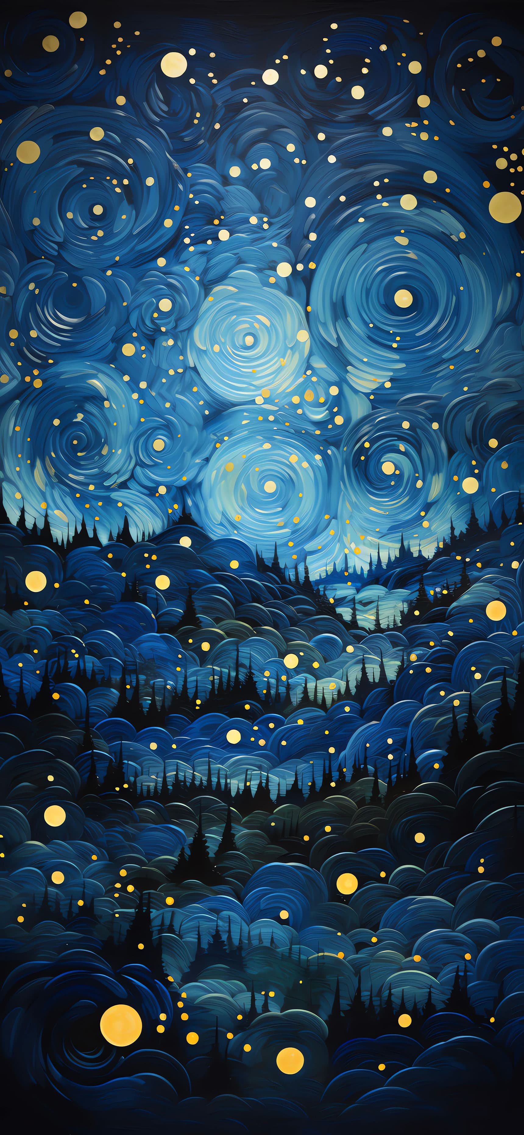 Starry Nightfall - Pro phone wallpaper