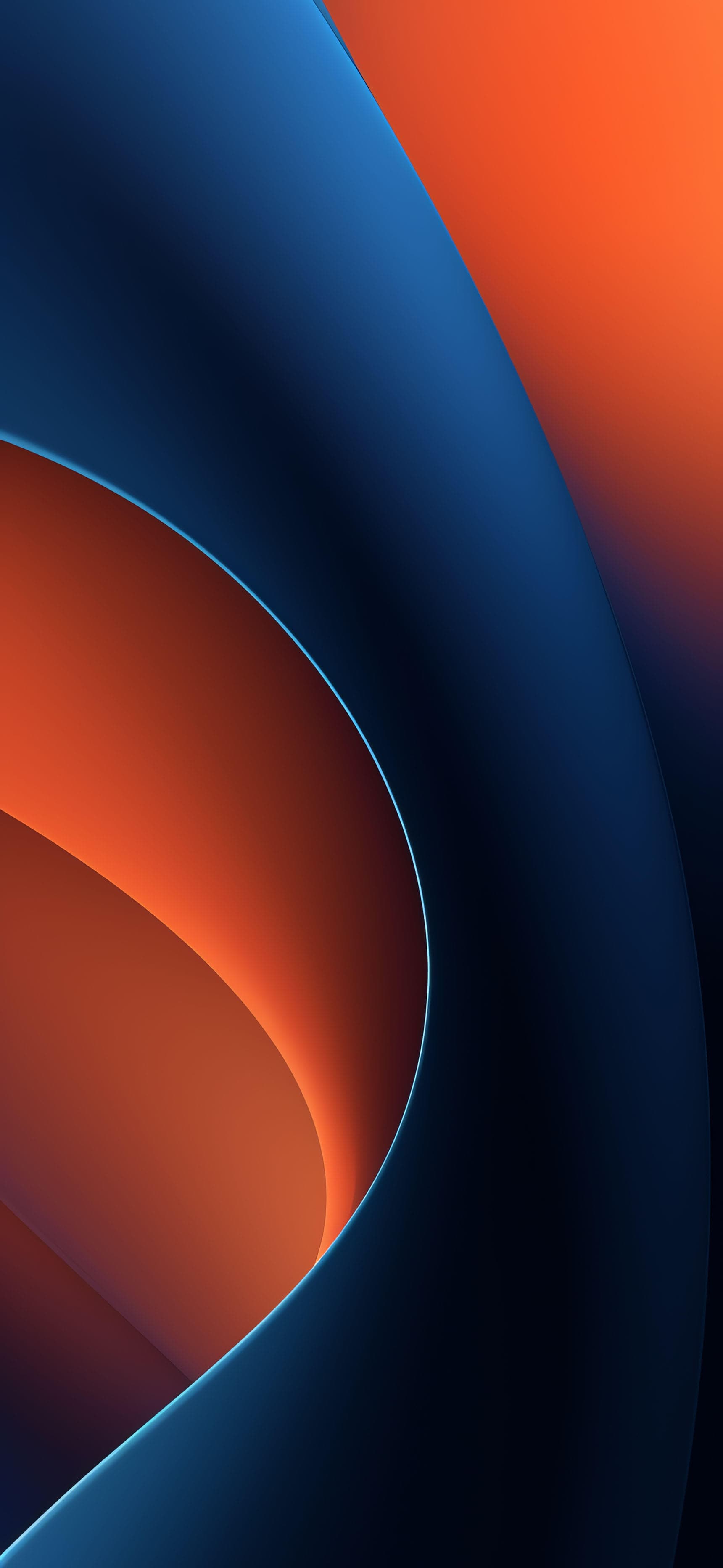 Curved Abstract Layers - Pro phone wallpaper