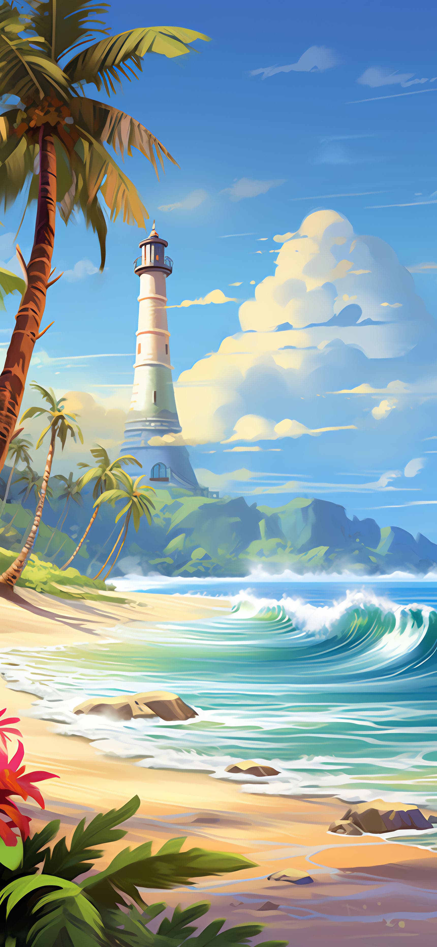 Tropical Island Paradise - Pro phone wallpaper