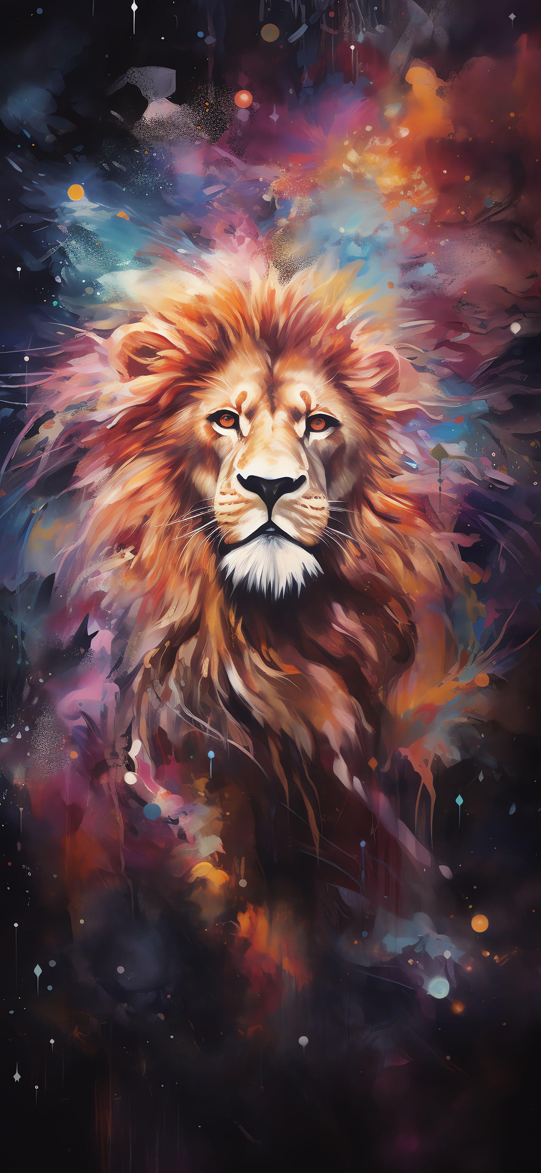Cosmic Lion - Pro phone wallpaper