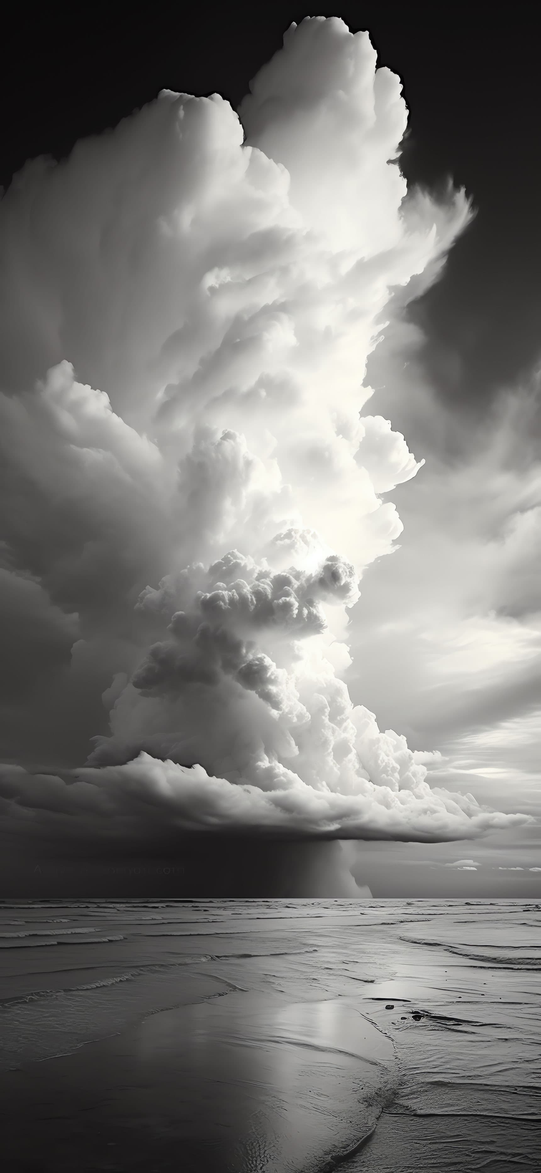 Monochrome Tempest - Pro phone wallpaper