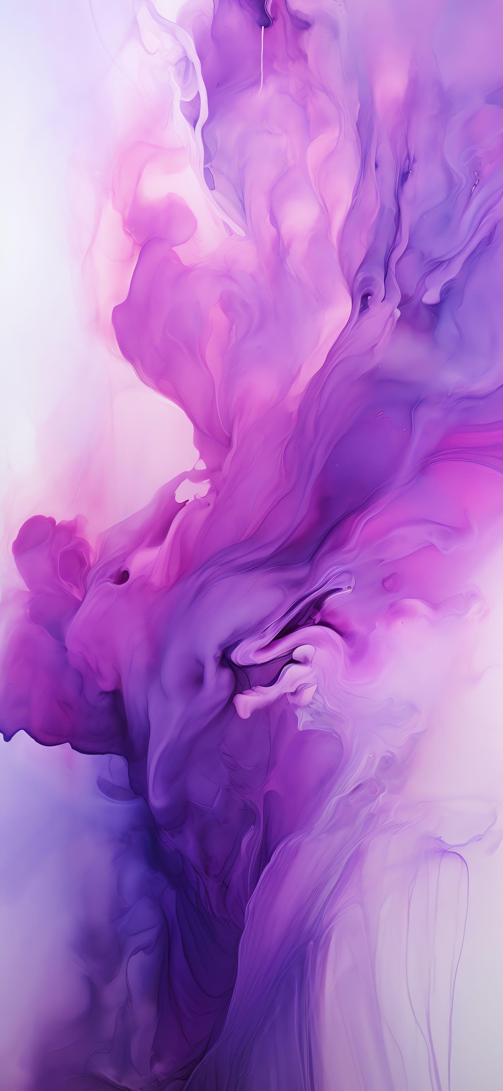 Purple Ink Cloud - Pro phone wallpaper