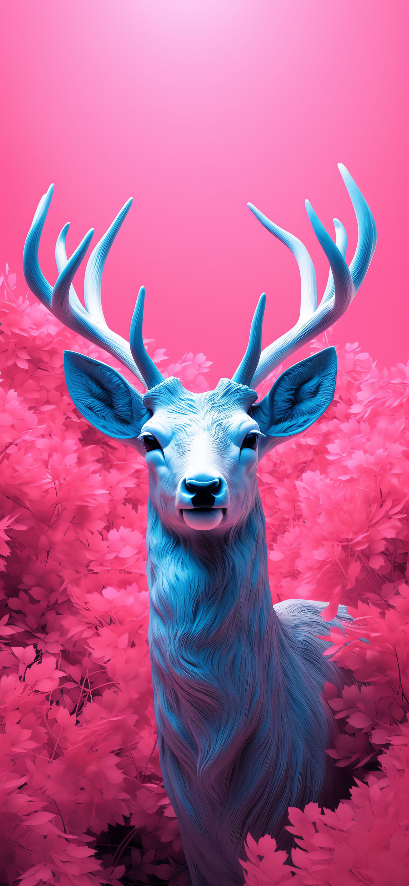 Pink Deer Dream - Pro phone wallpaper