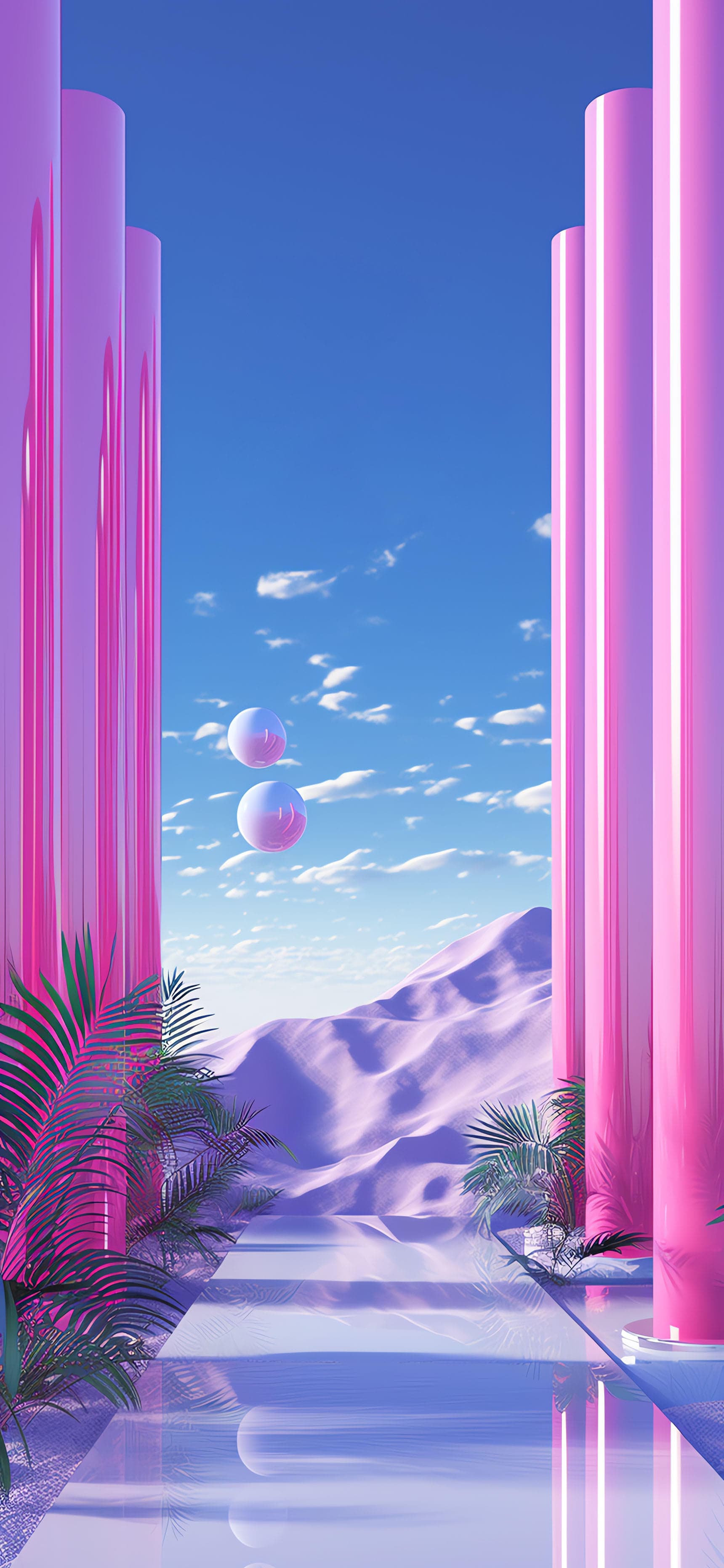 Pink Dreamscape Vista - Pro phone wallpaper