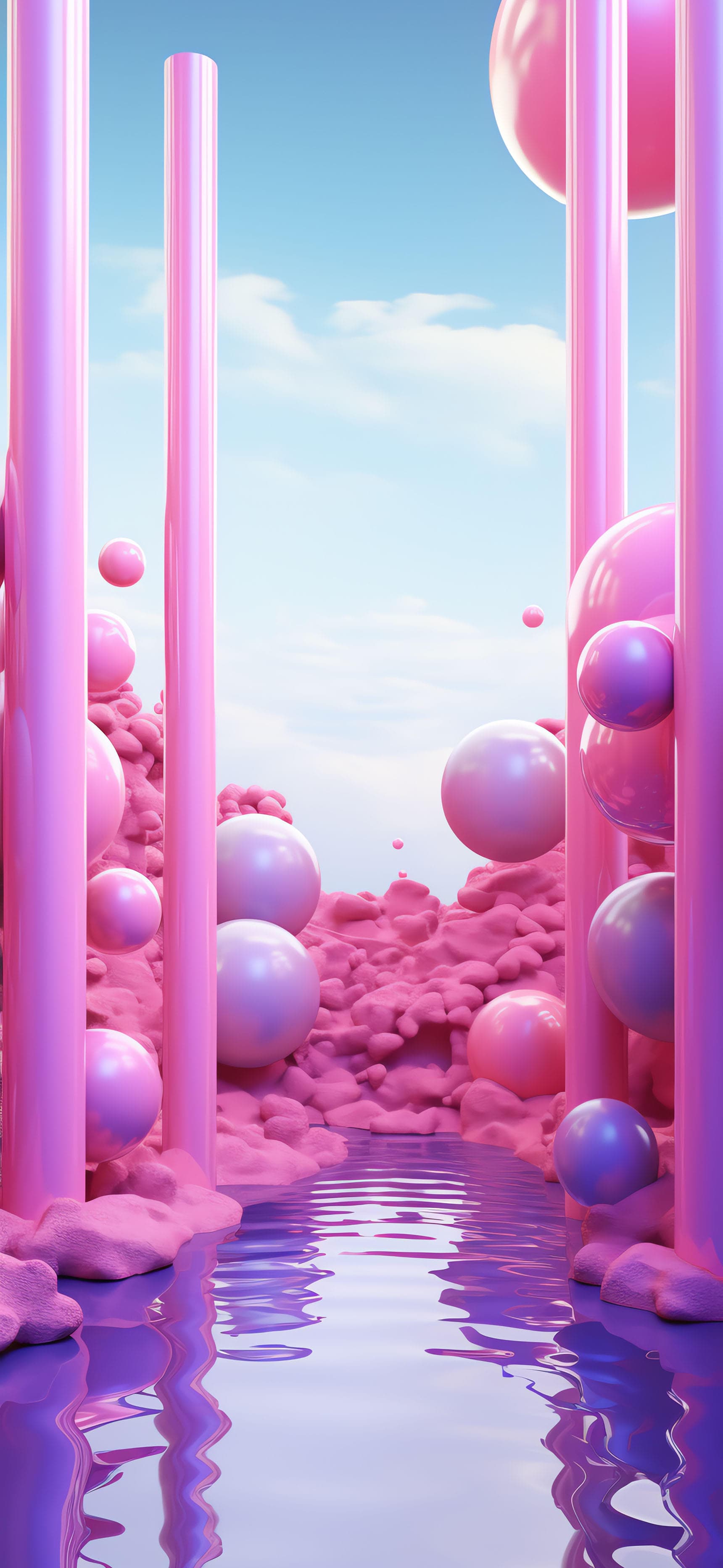 Pink Dreamscape - Pro phone wallpaper