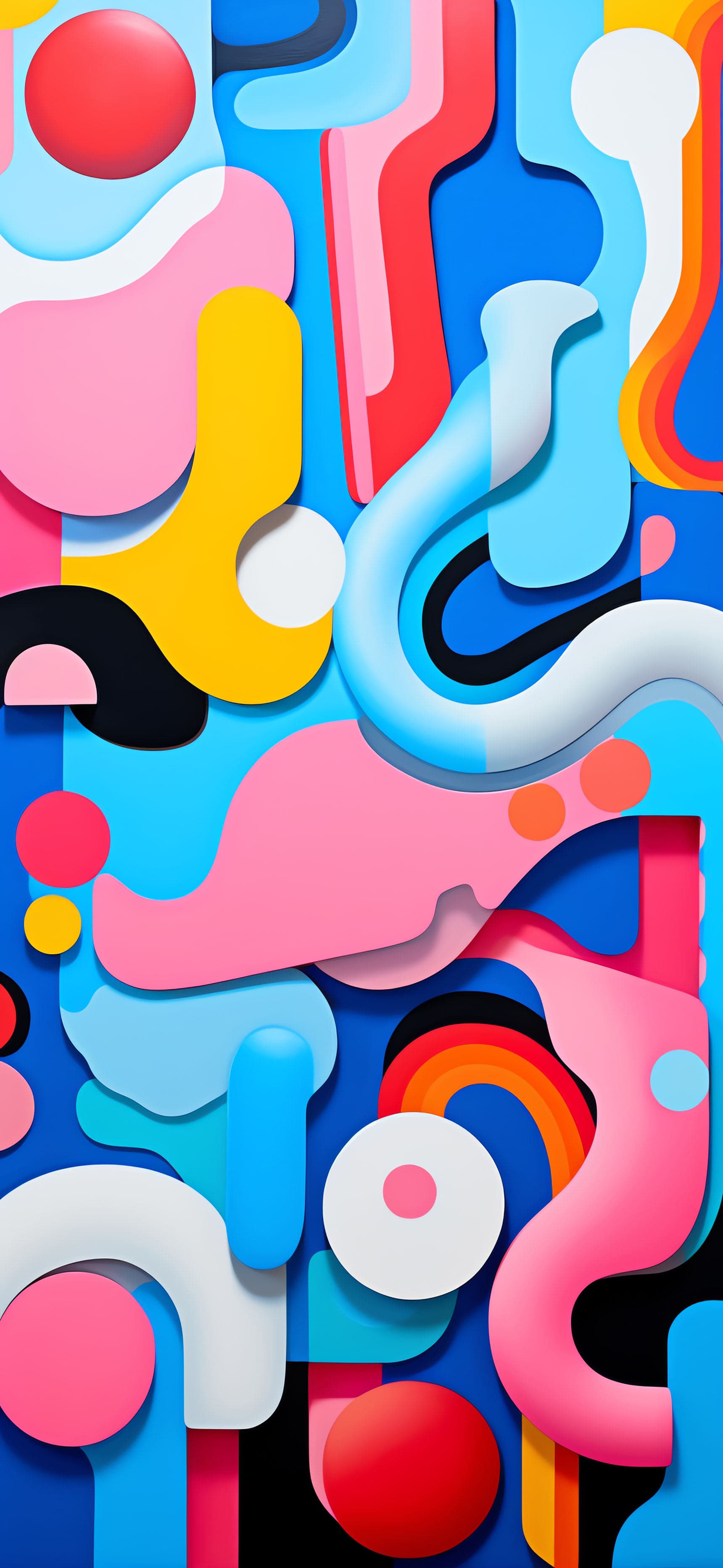 Abstract Shape Play - Pro phone wallpaper