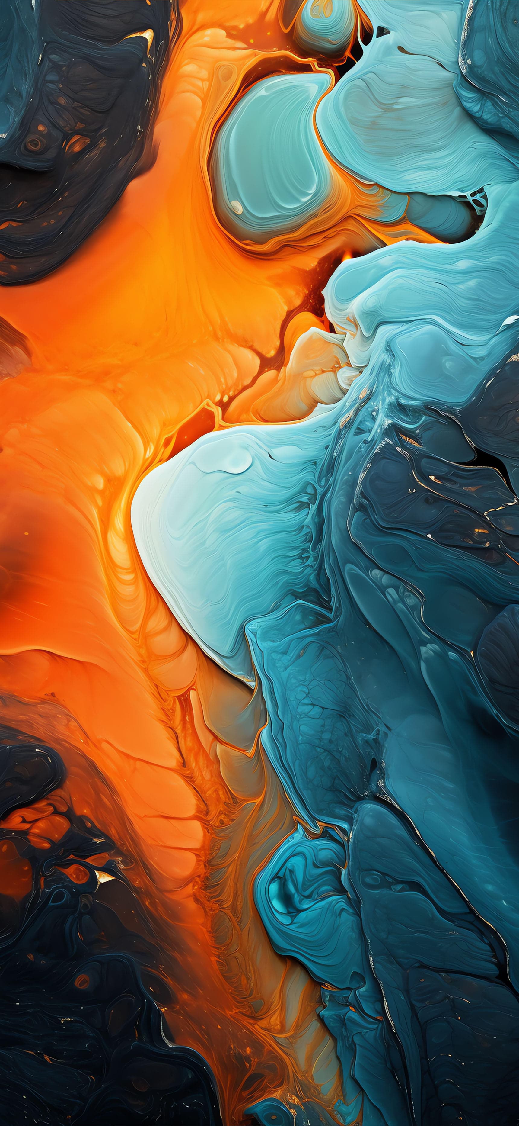 Fluid Color Fusion - Pro phone wallpaper