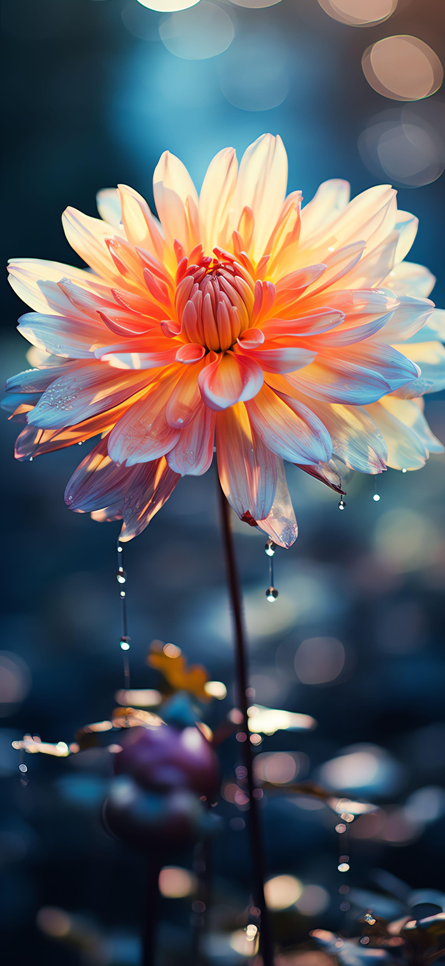 Dewy Floral Bloom - Pro phone wallpaper