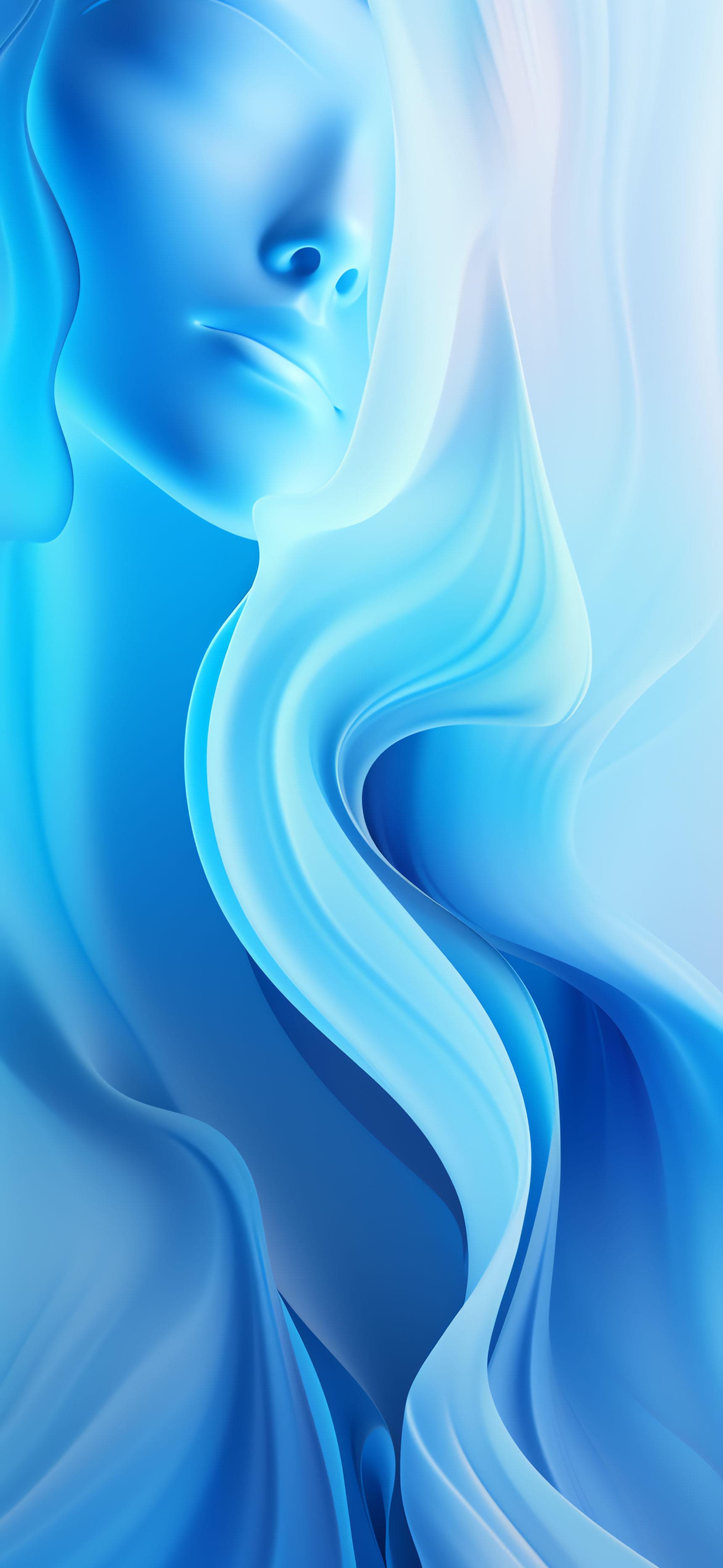 Azure Flow Abstract - Pro phone wallpaper