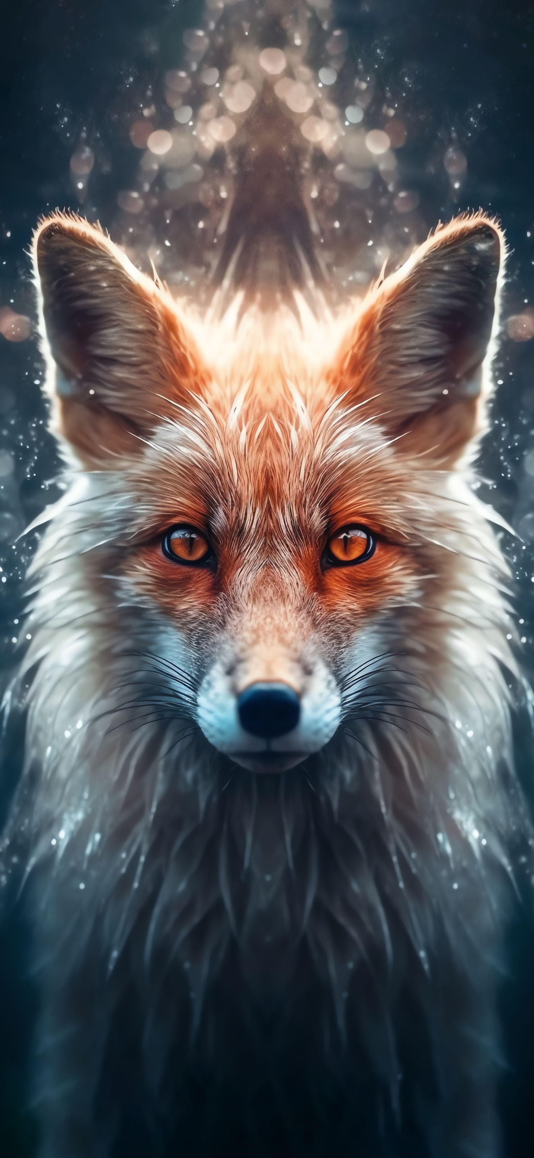 Fox Stare Sparkle - Pro phone wallpaper