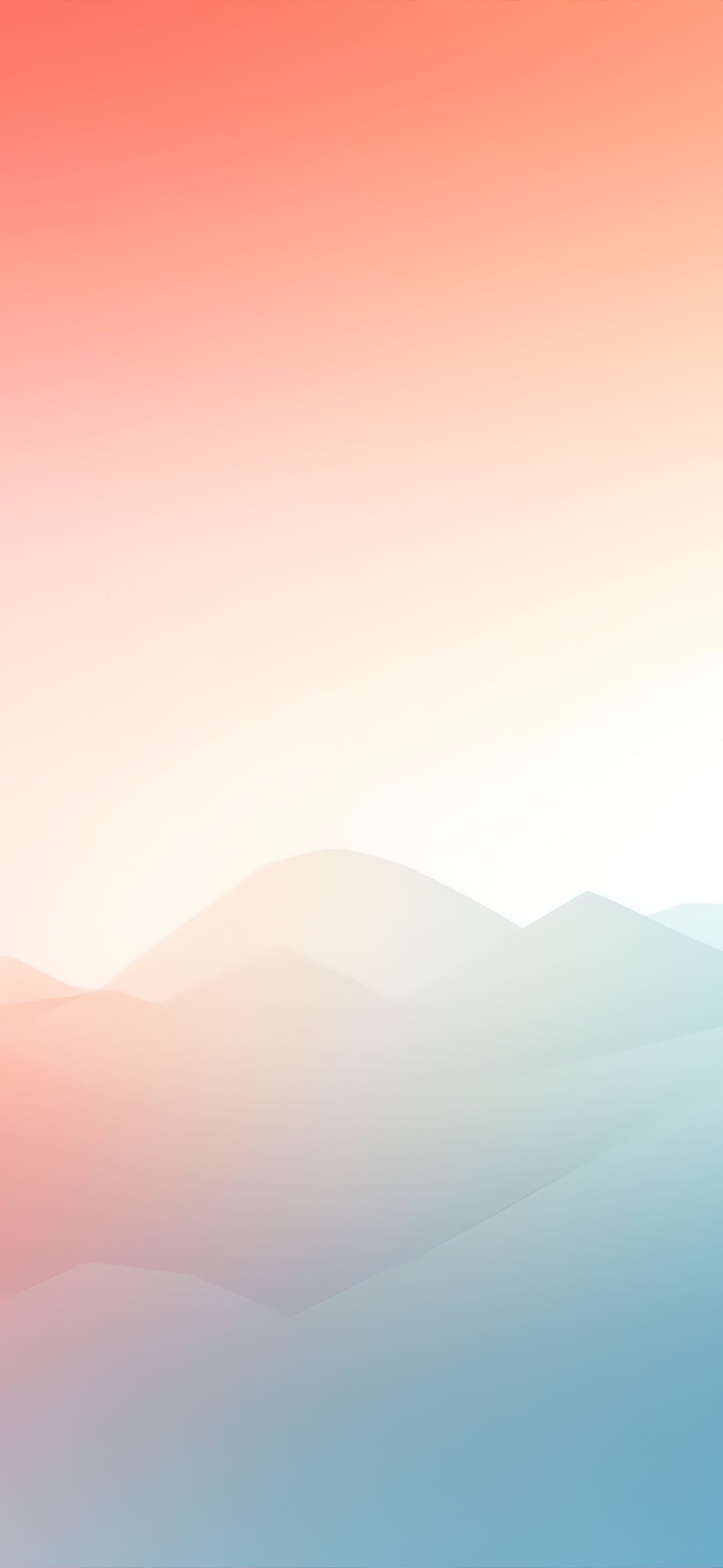 Pastel Mountain Gradient - Pro phone wallpaper