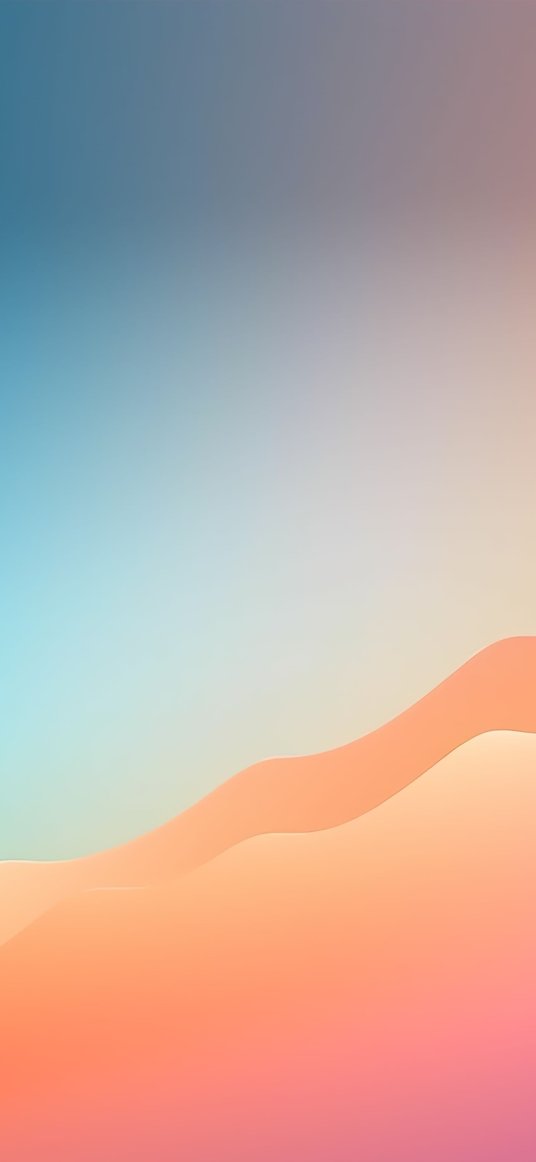 Pastel Desert Waves - Pro phone wallpaper
