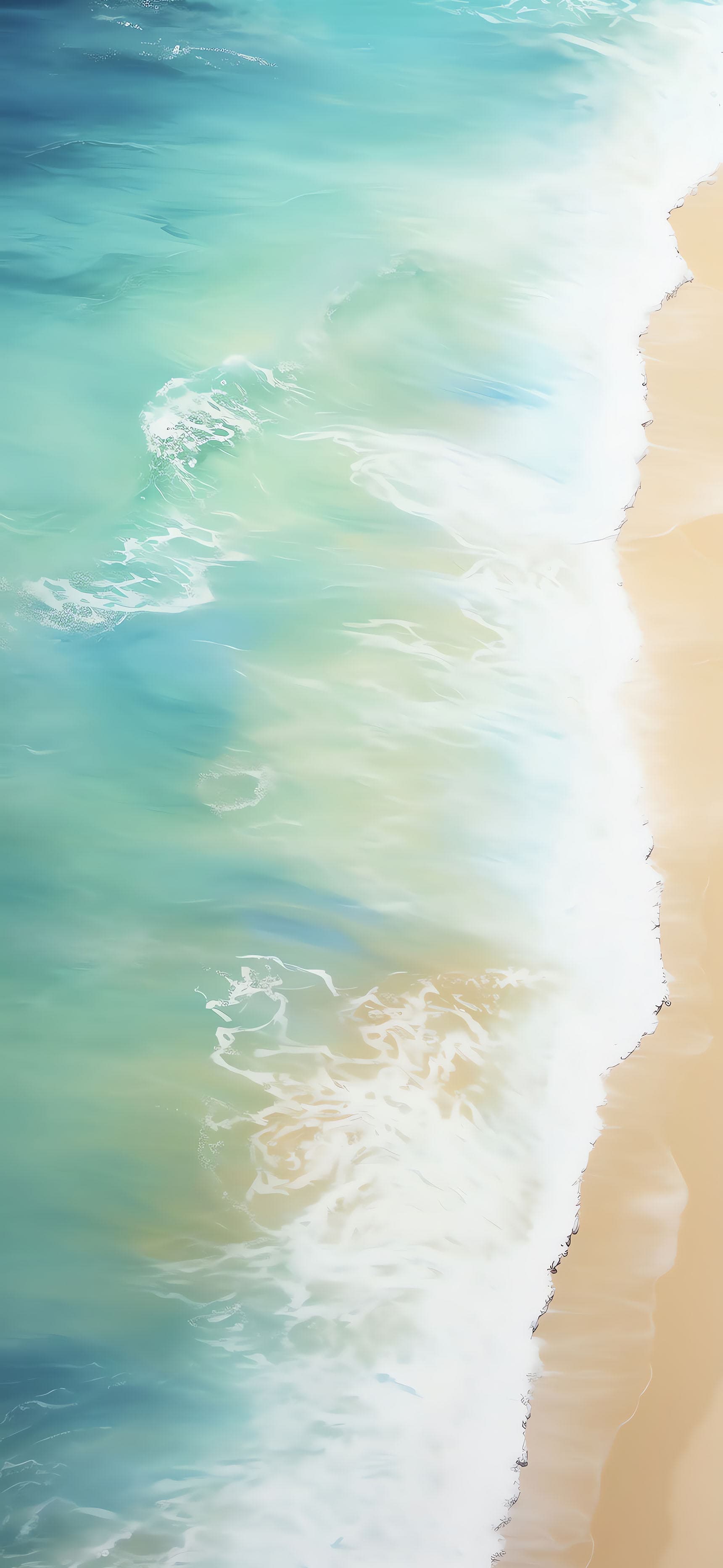 Ocean Wave Serenity - Pro phone wallpaper