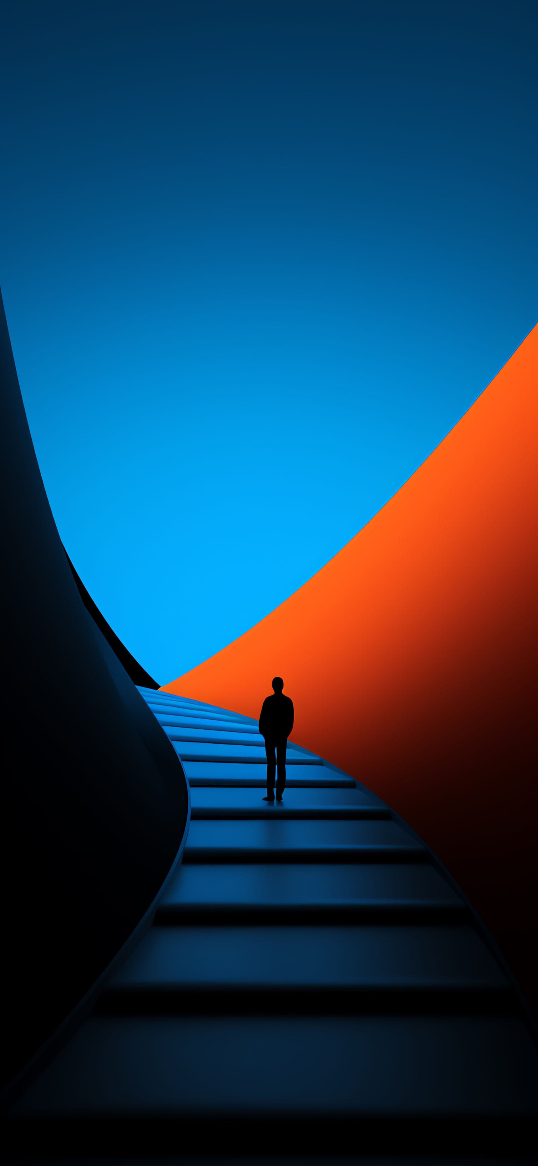 Ascending Silhouette - Pro phone wallpaper