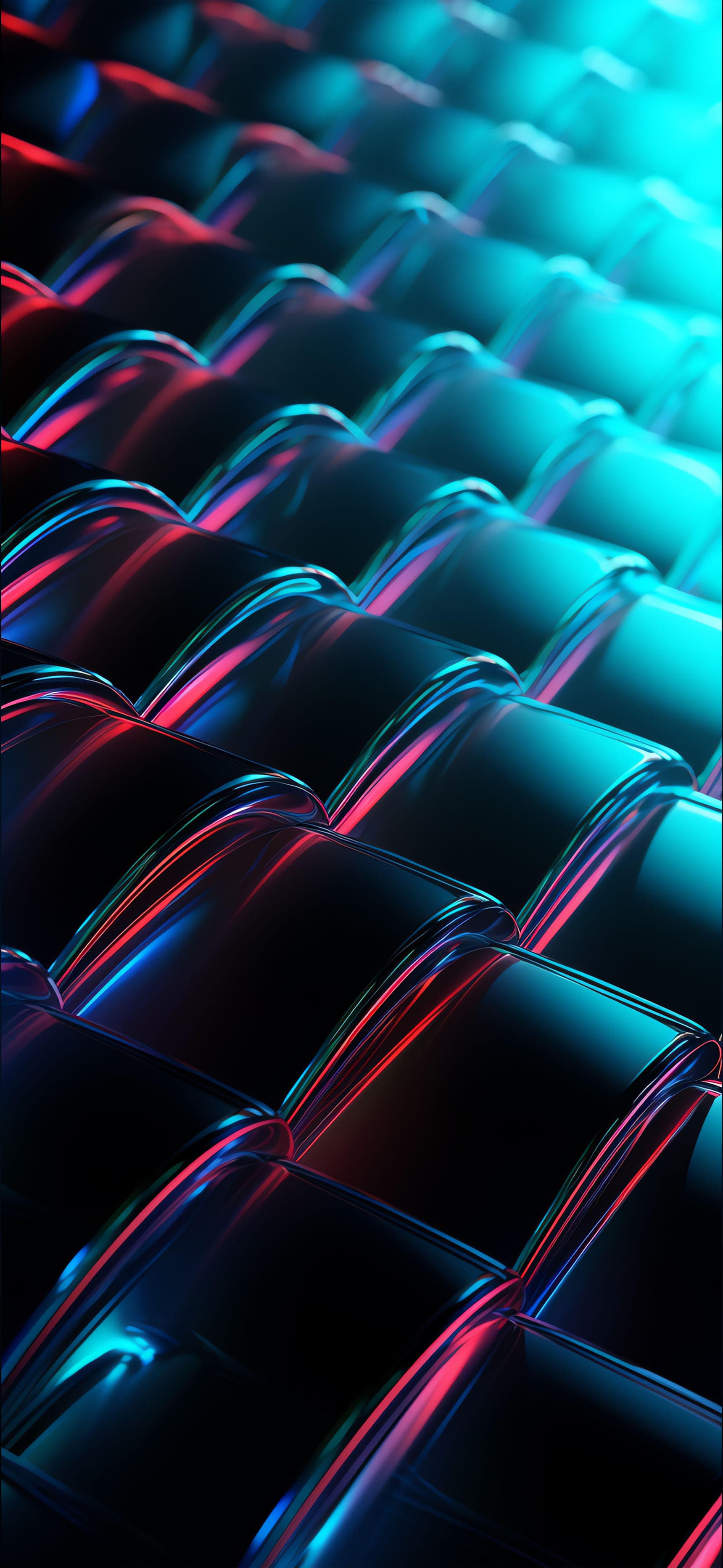 Geometric Tile Glow - Pro phone wallpaper