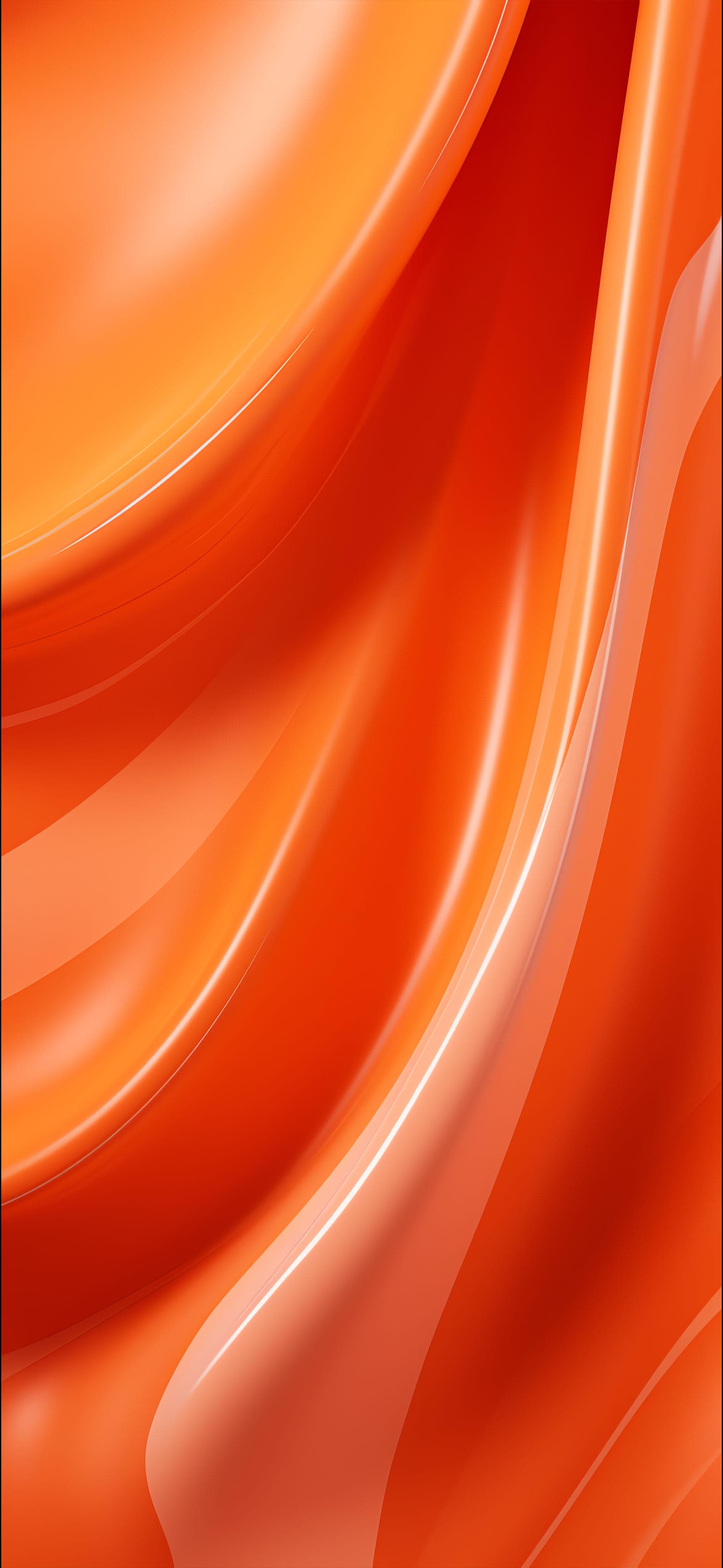 Orange Fluid Abstract - Pro phone wallpaper