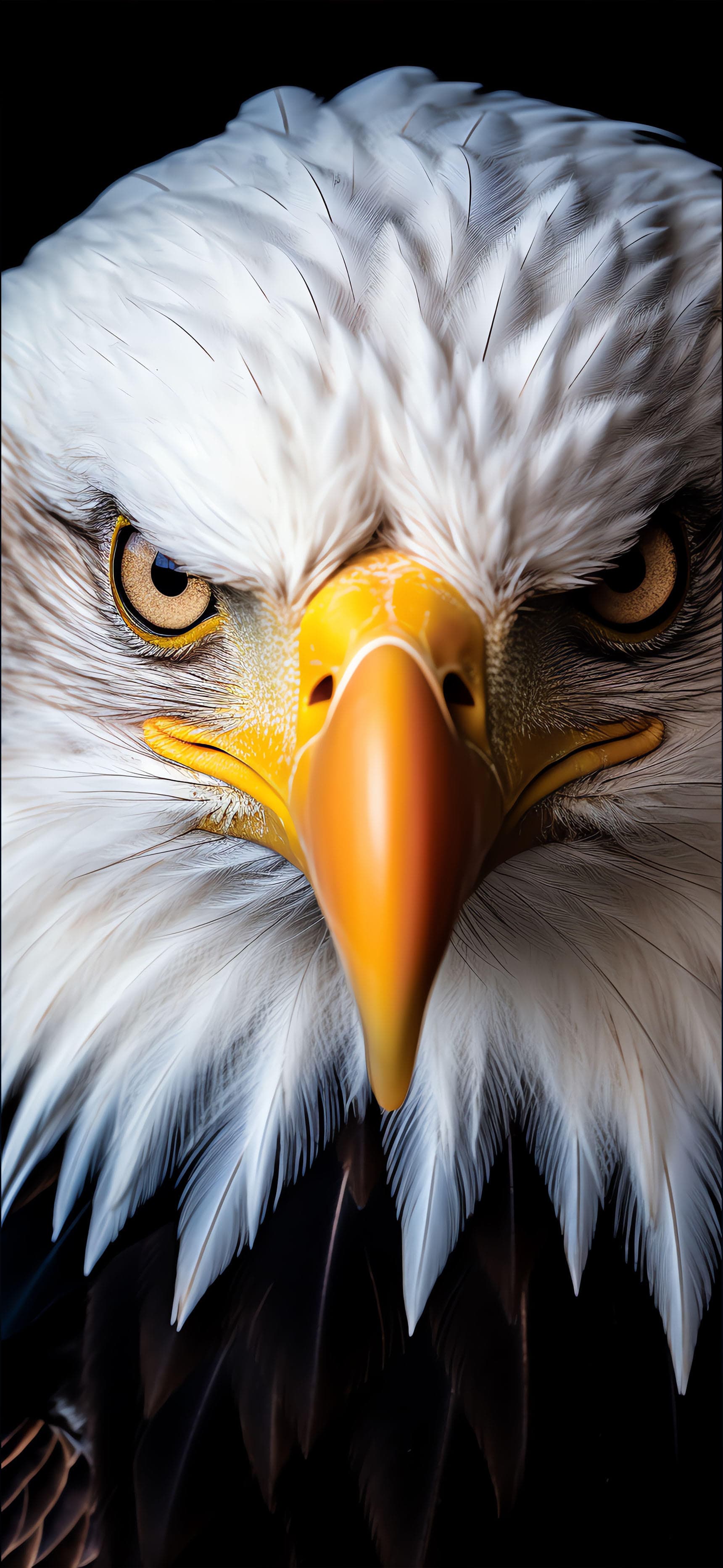 Eagle Gaze Portrait - Pro phone wallpaper