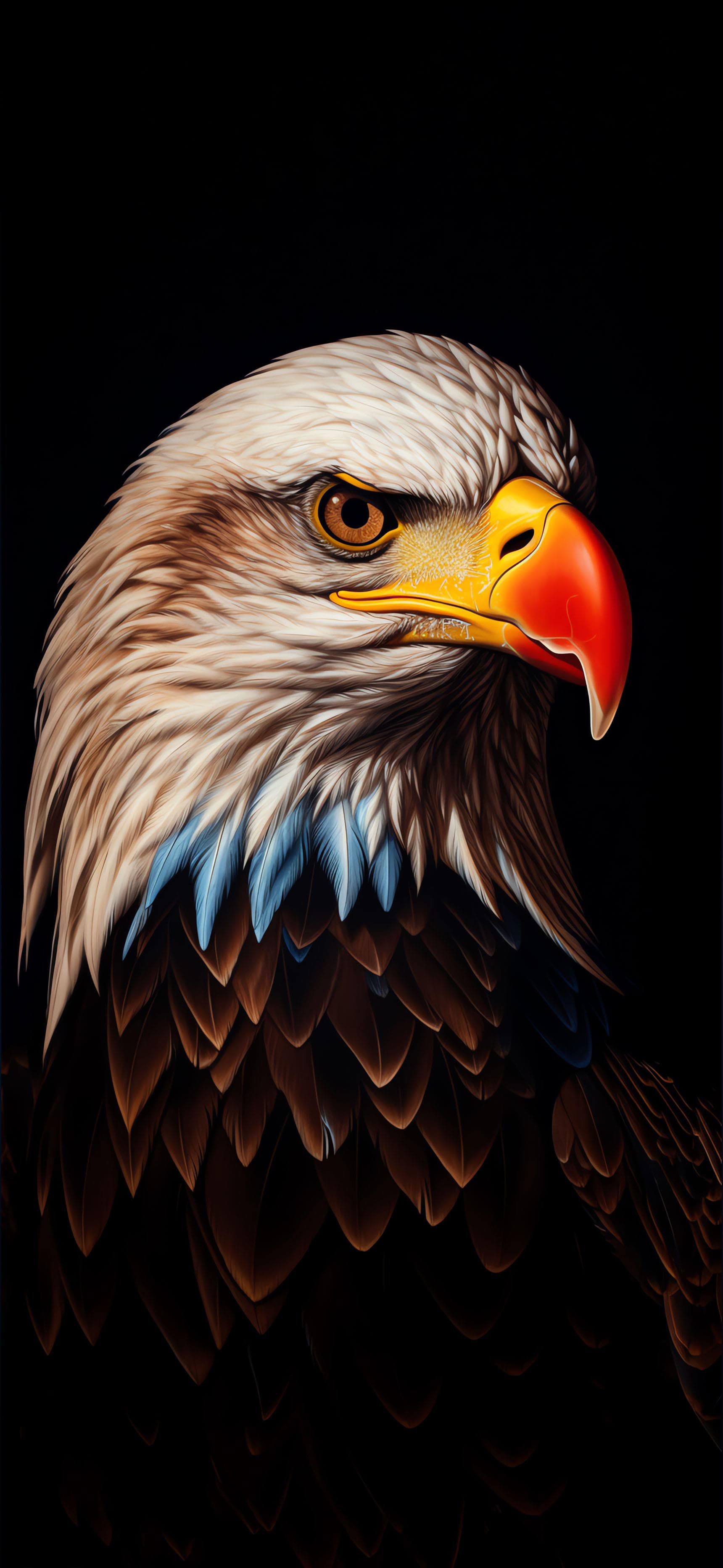 Bald Eagle Portrait - Pro phone wallpaper