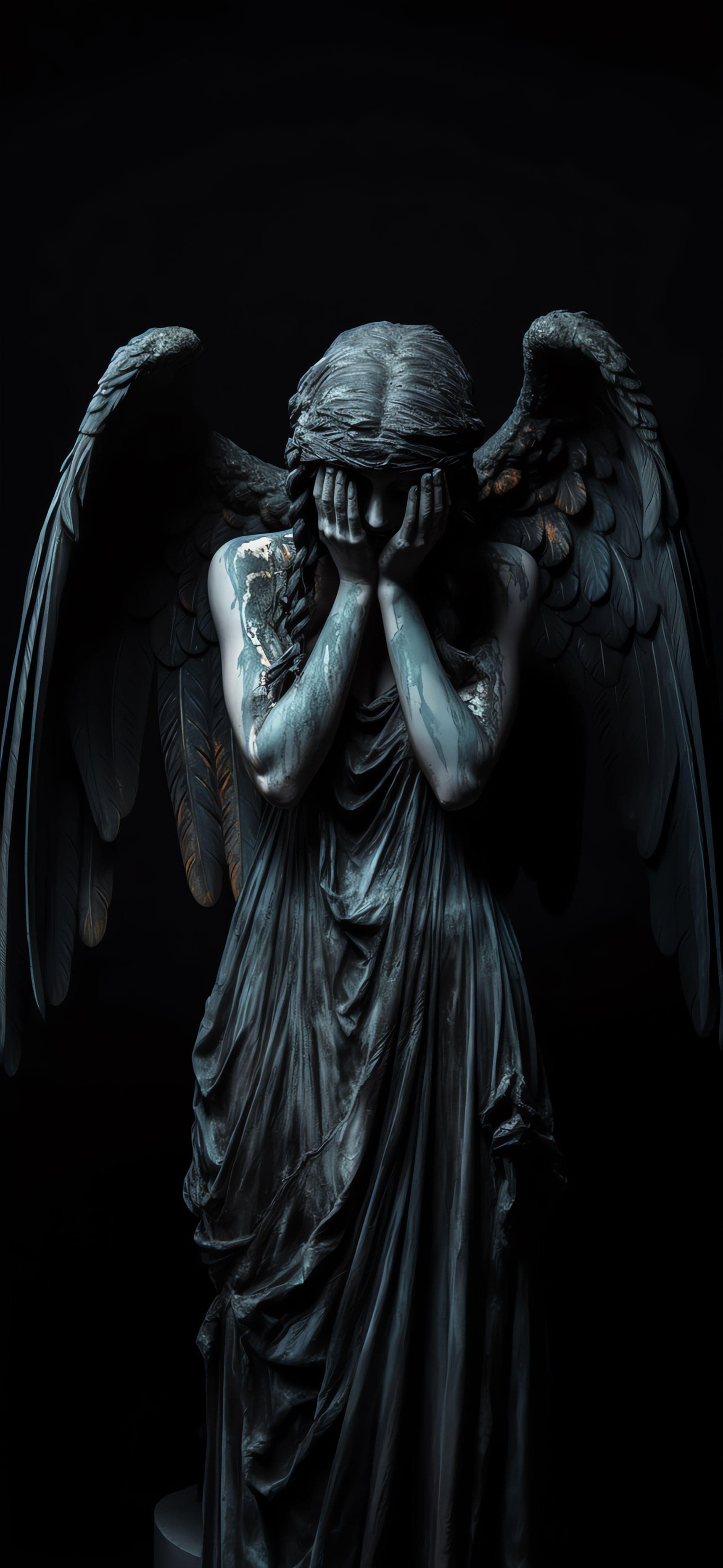 Angelic Dark Grief - Pro phone wallpaper