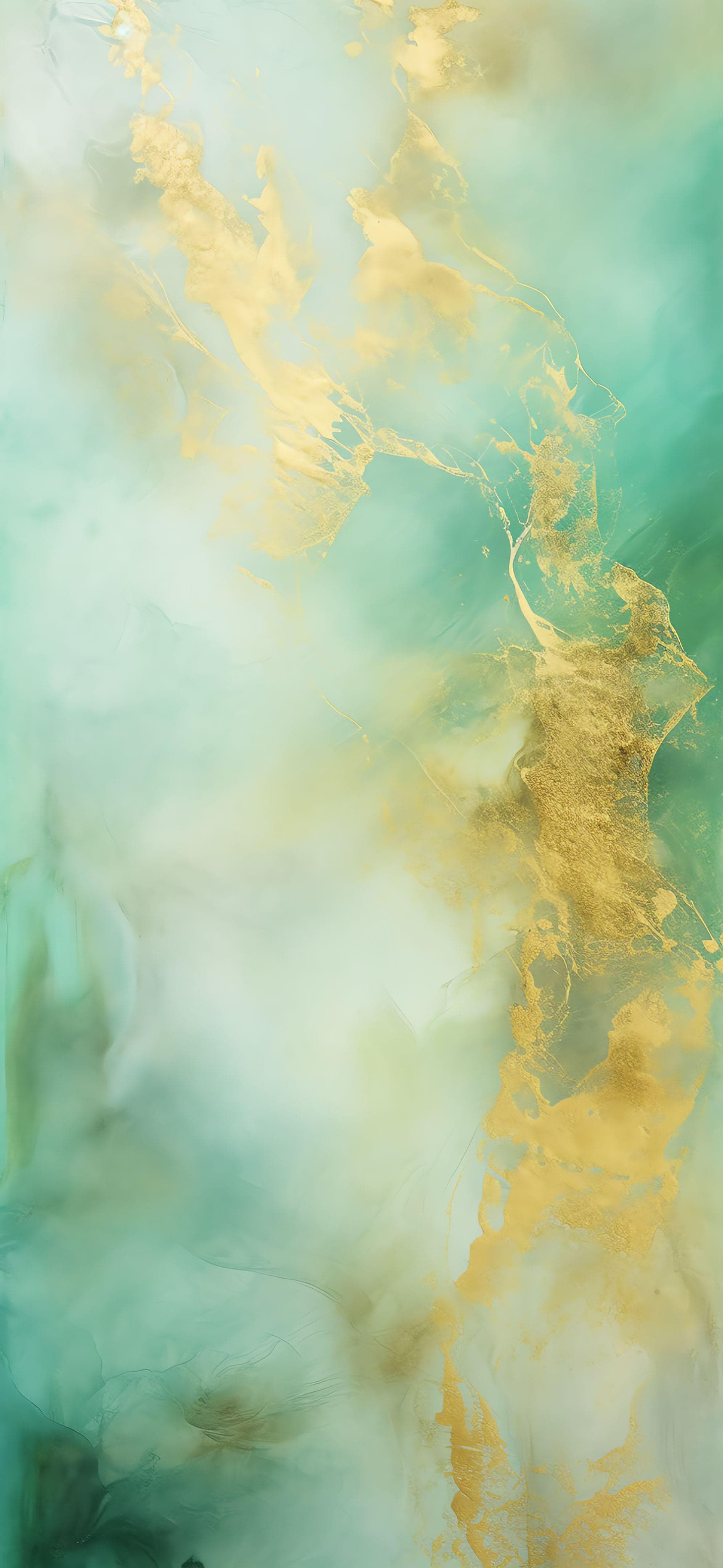 Emerald Gold Abstract - Pro phone wallpaper