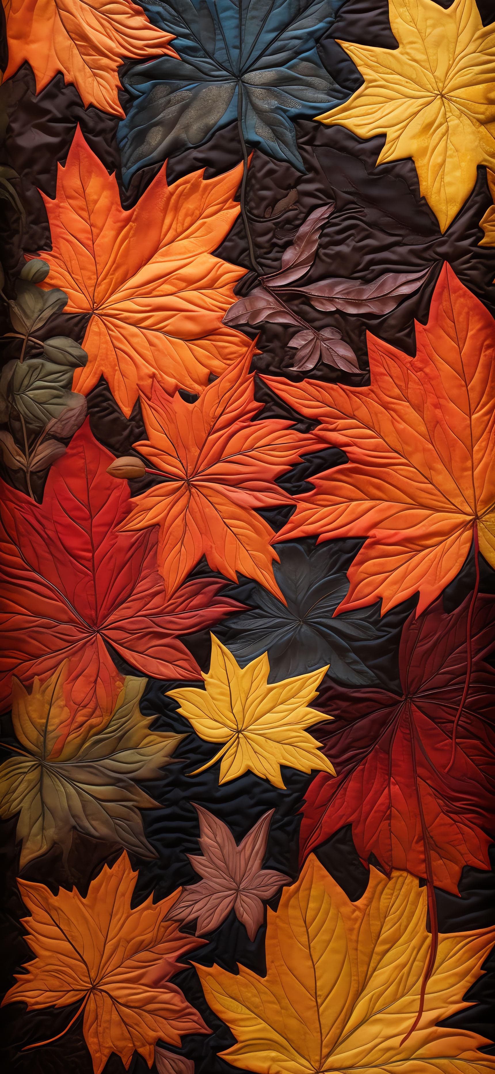 Autumn Leaf Quilt - Pro phone wallpaper