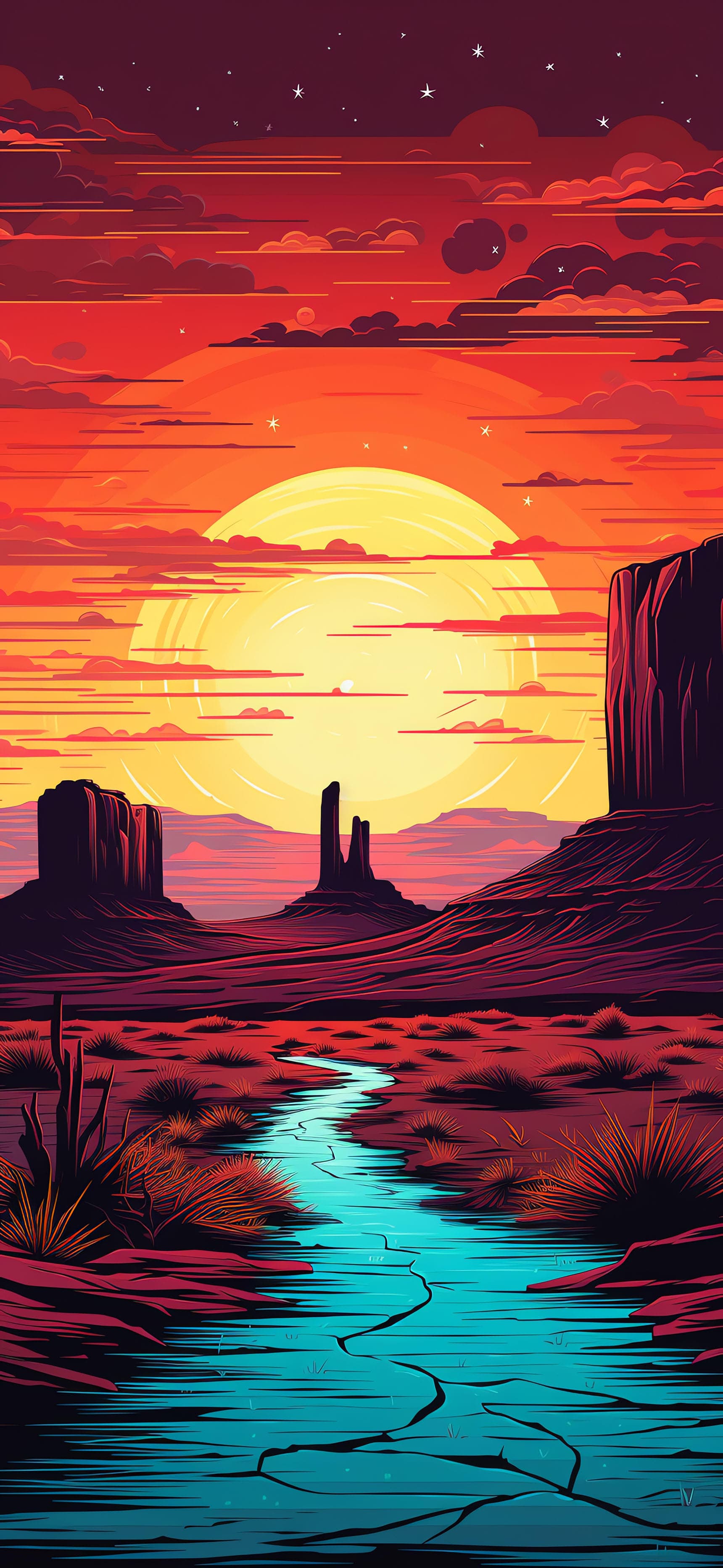 Desert Vista - Pro phone wallpaper