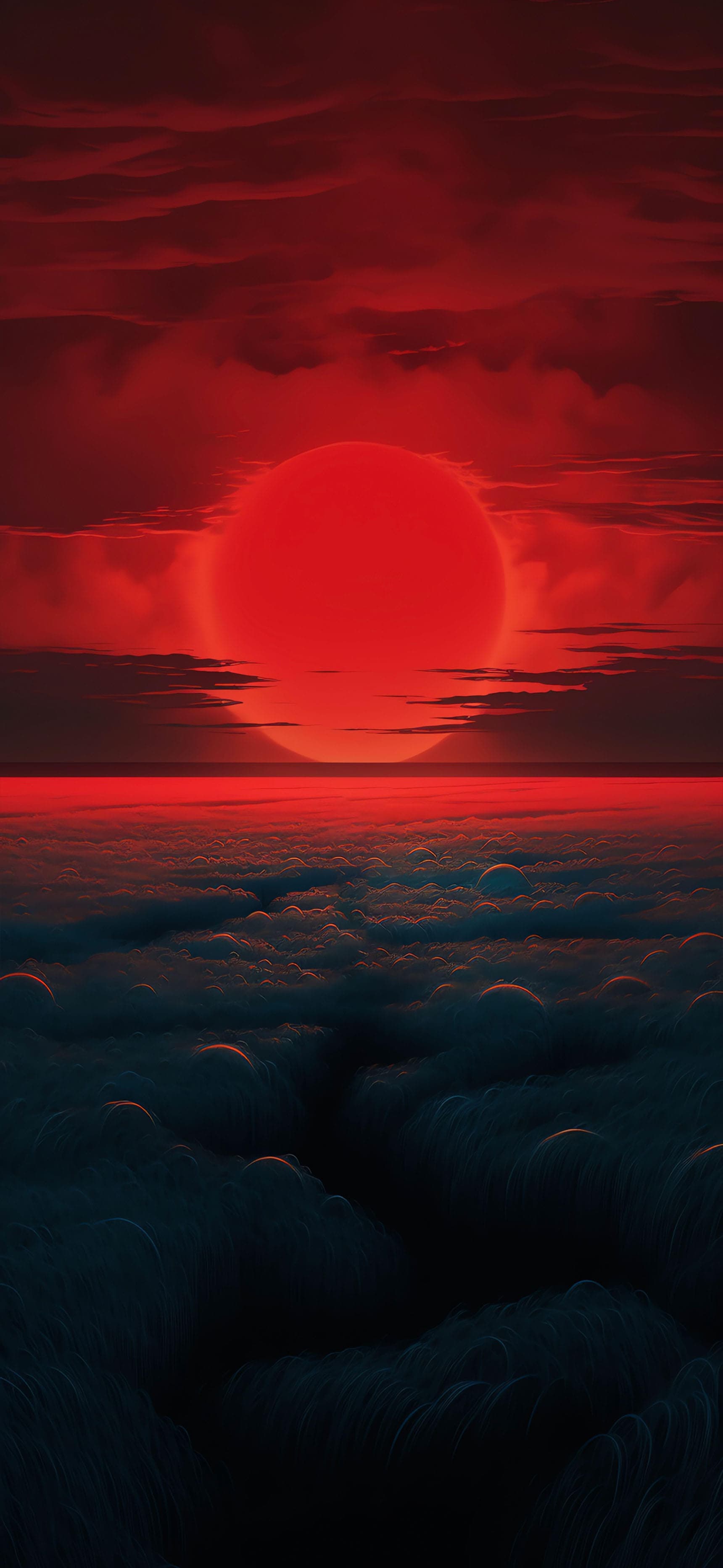 Red Sun - Pro phone wallpaper