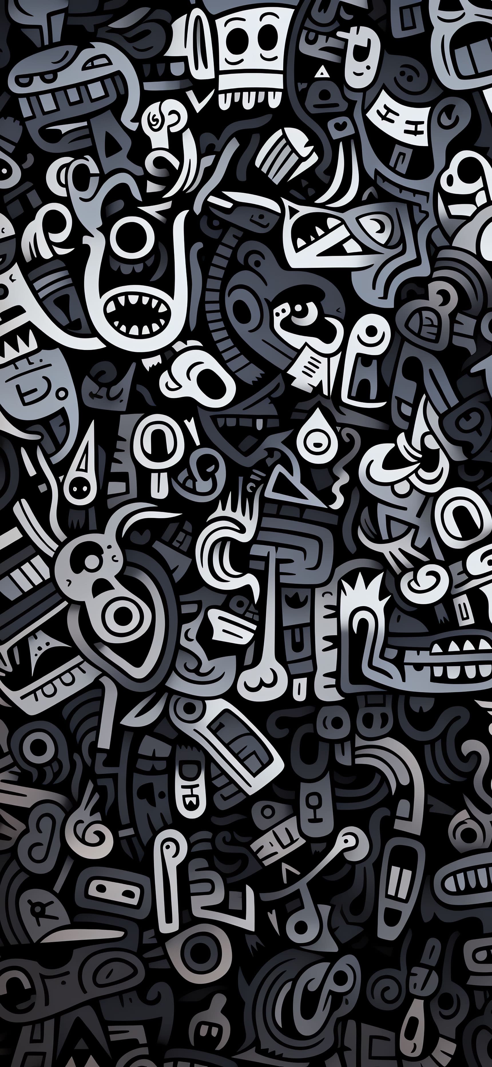 Abstract Doodles - Pro phone wallpaper