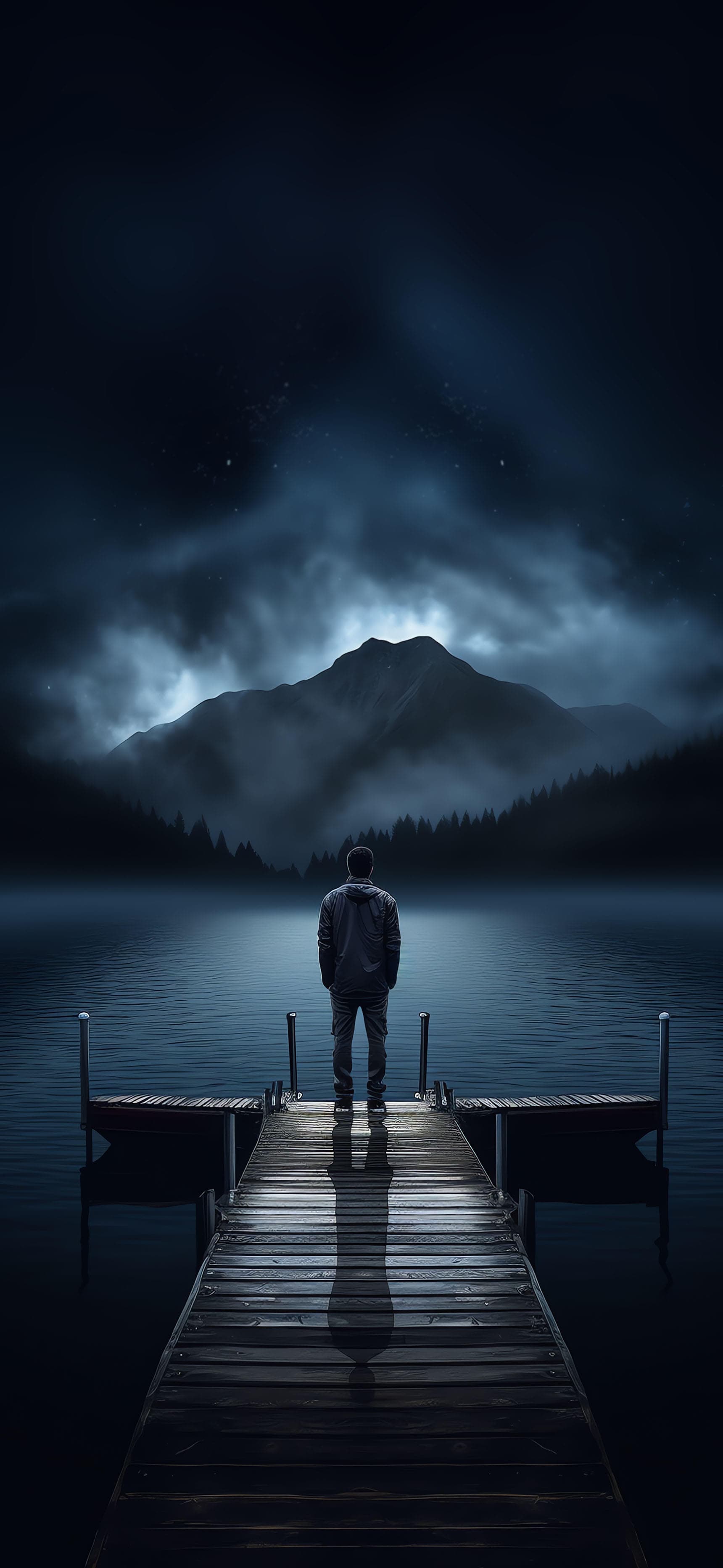 Solitude by Lake - Pro phone wallpaper