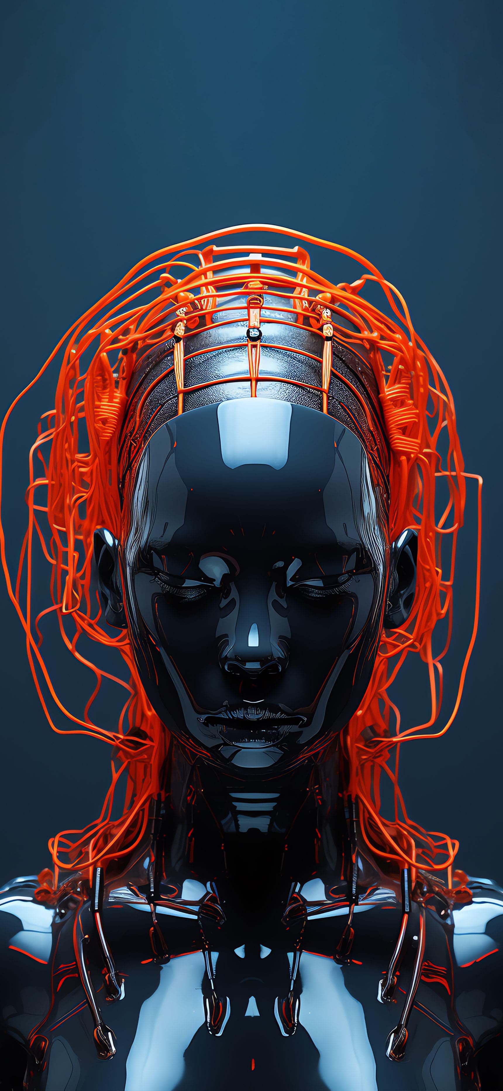 Cybernetic Portrait - Pro phone wallpaper