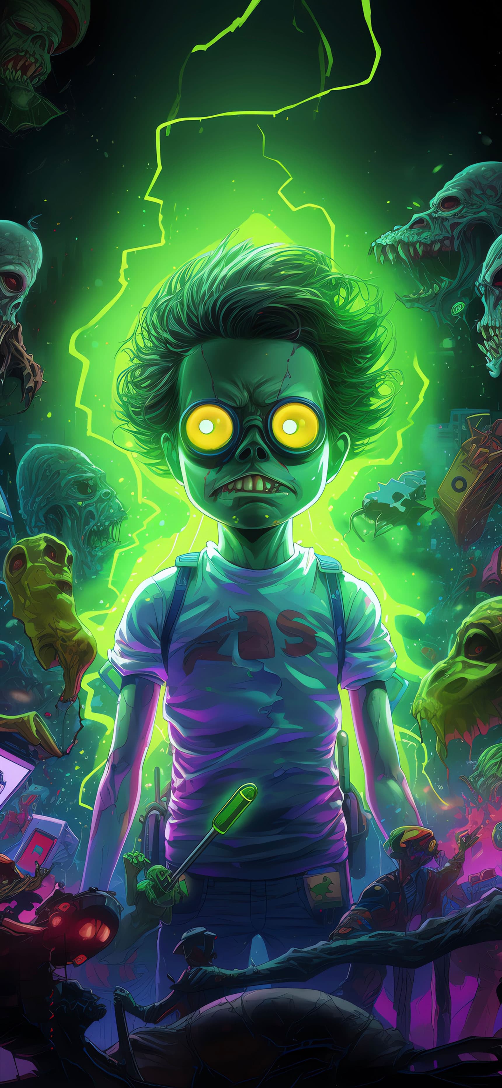 Ghastly Green - Pro phone wallpaper