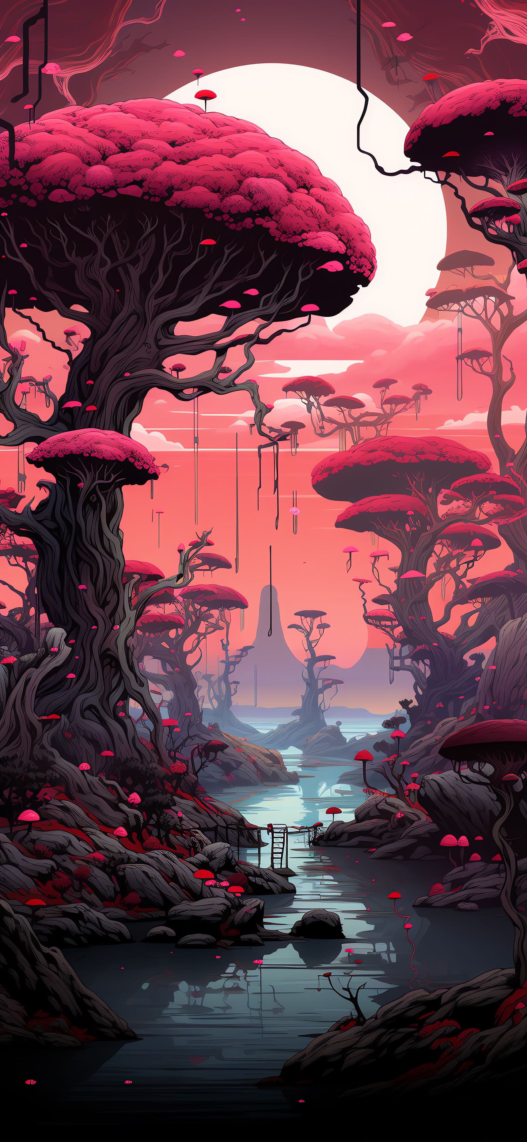 Pink Dreamscape - Pro phone wallpaper