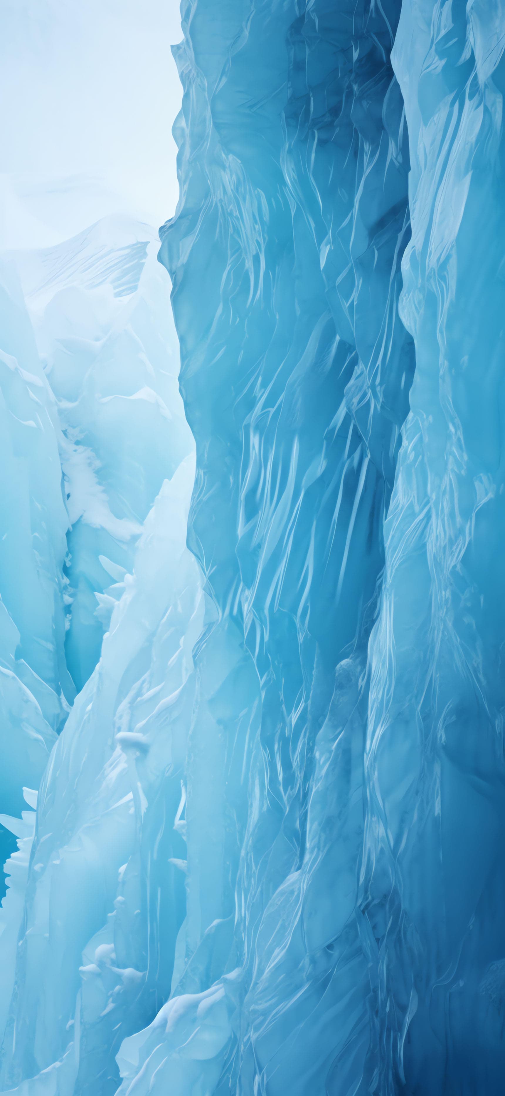 Icy Blue Depths - Pro phone wallpaper