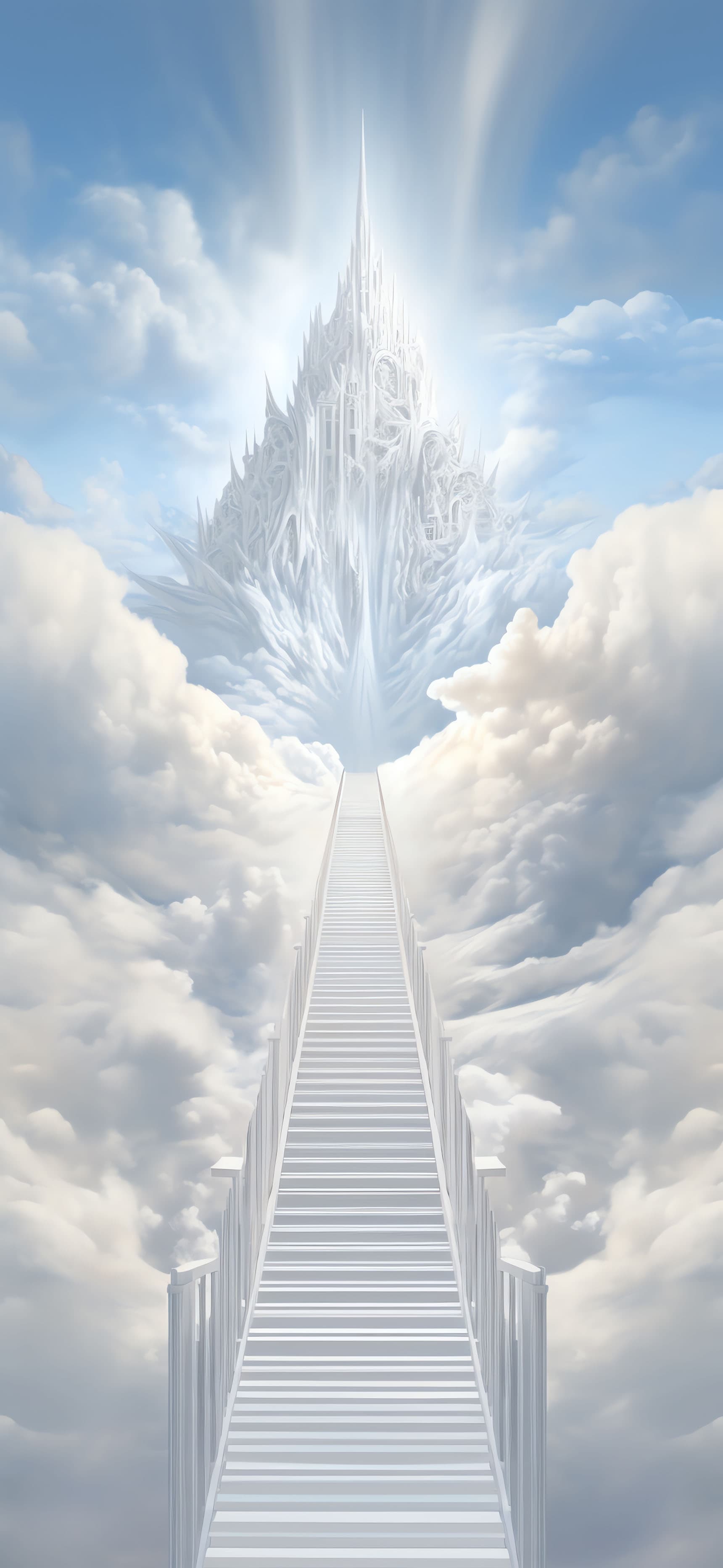 Heavenly Stairway Ascent - Pro phone wallpaper