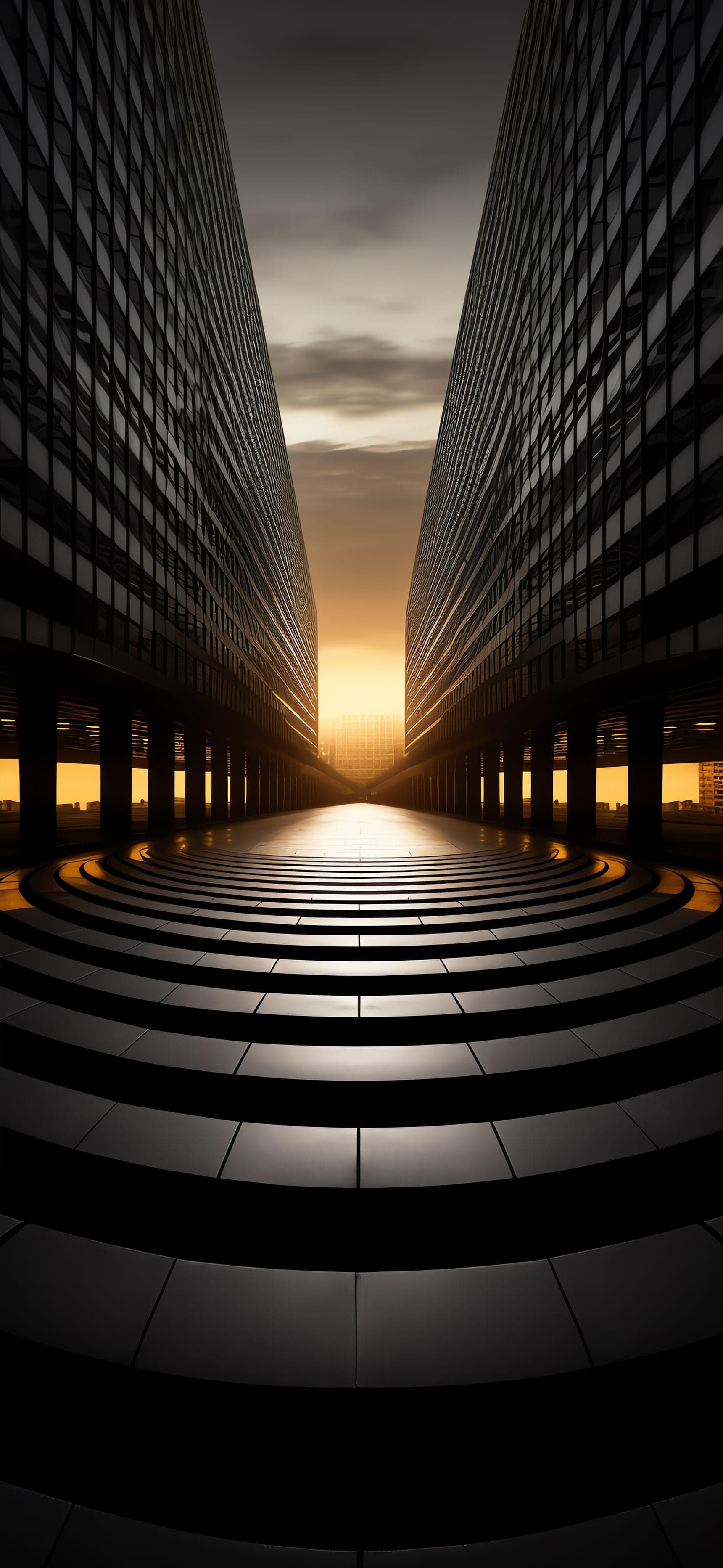 Urban Geometric Dream - Pro phone wallpaper