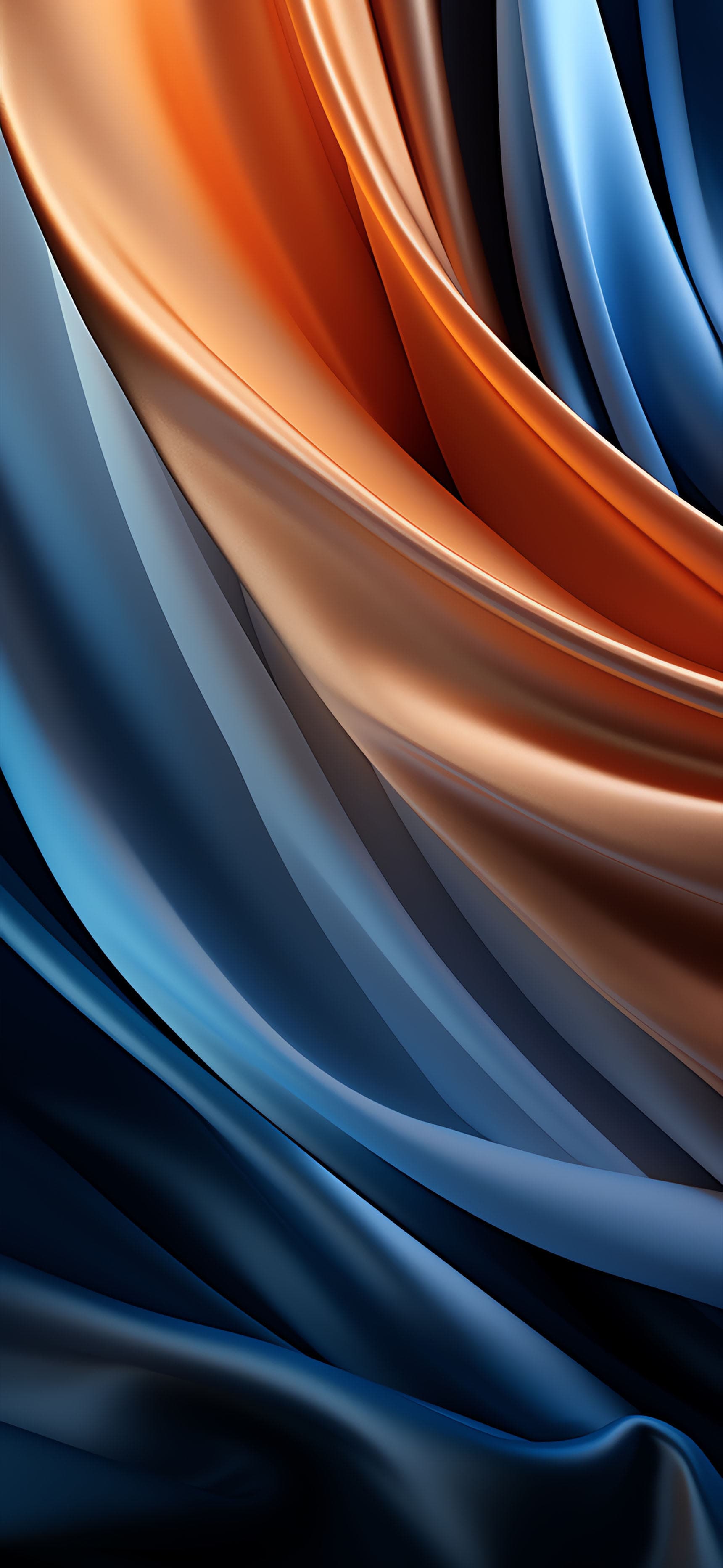 Silken Copper Flow - Pro phone wallpaper