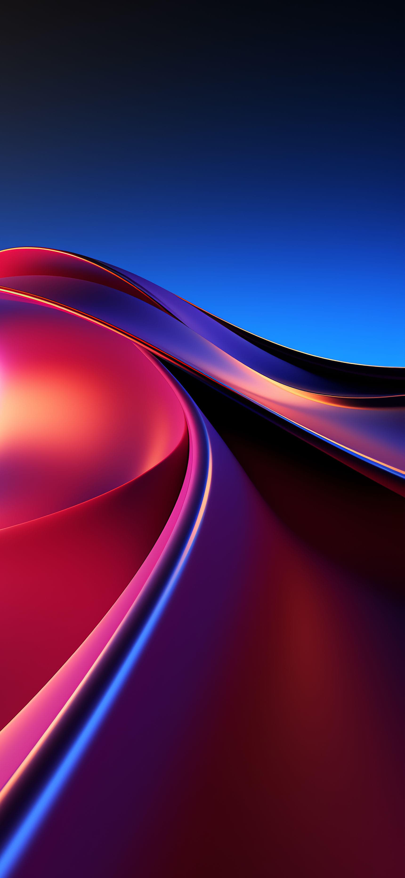 Abstract Fluid Curves - Pro phone wallpaper
