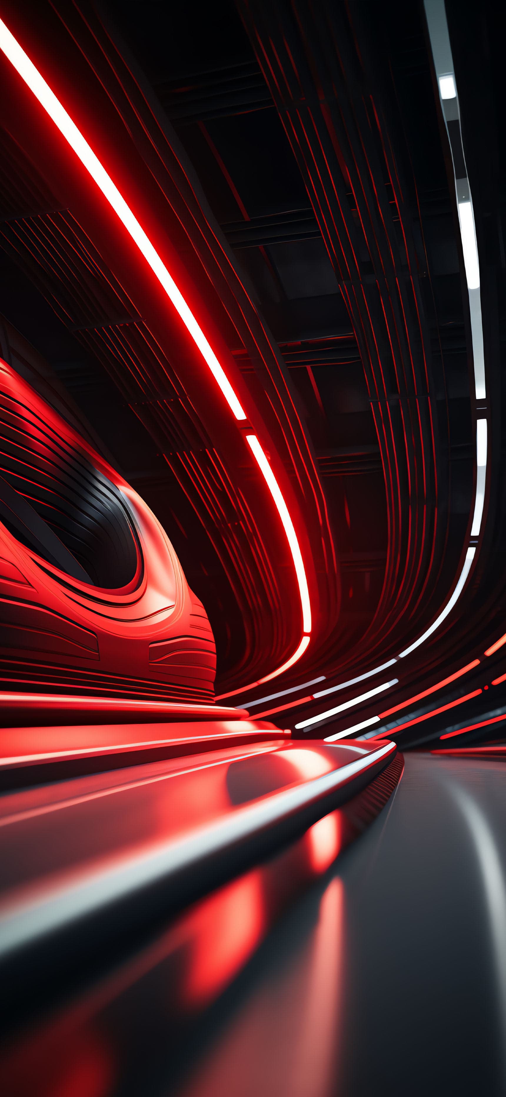 Neon Tunnel Vision - Pro phone wallpaper