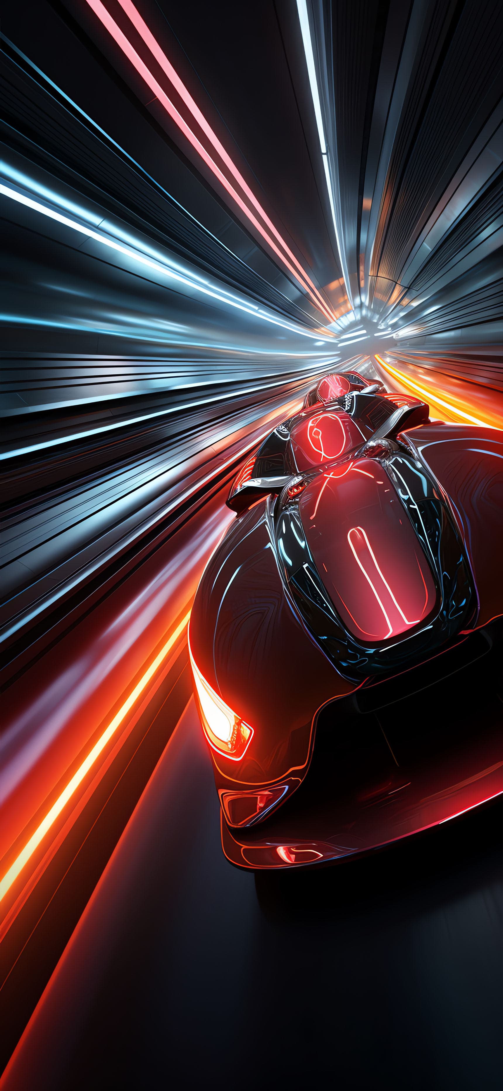 Cyberpunk Car Speed - Pro phone wallpaper