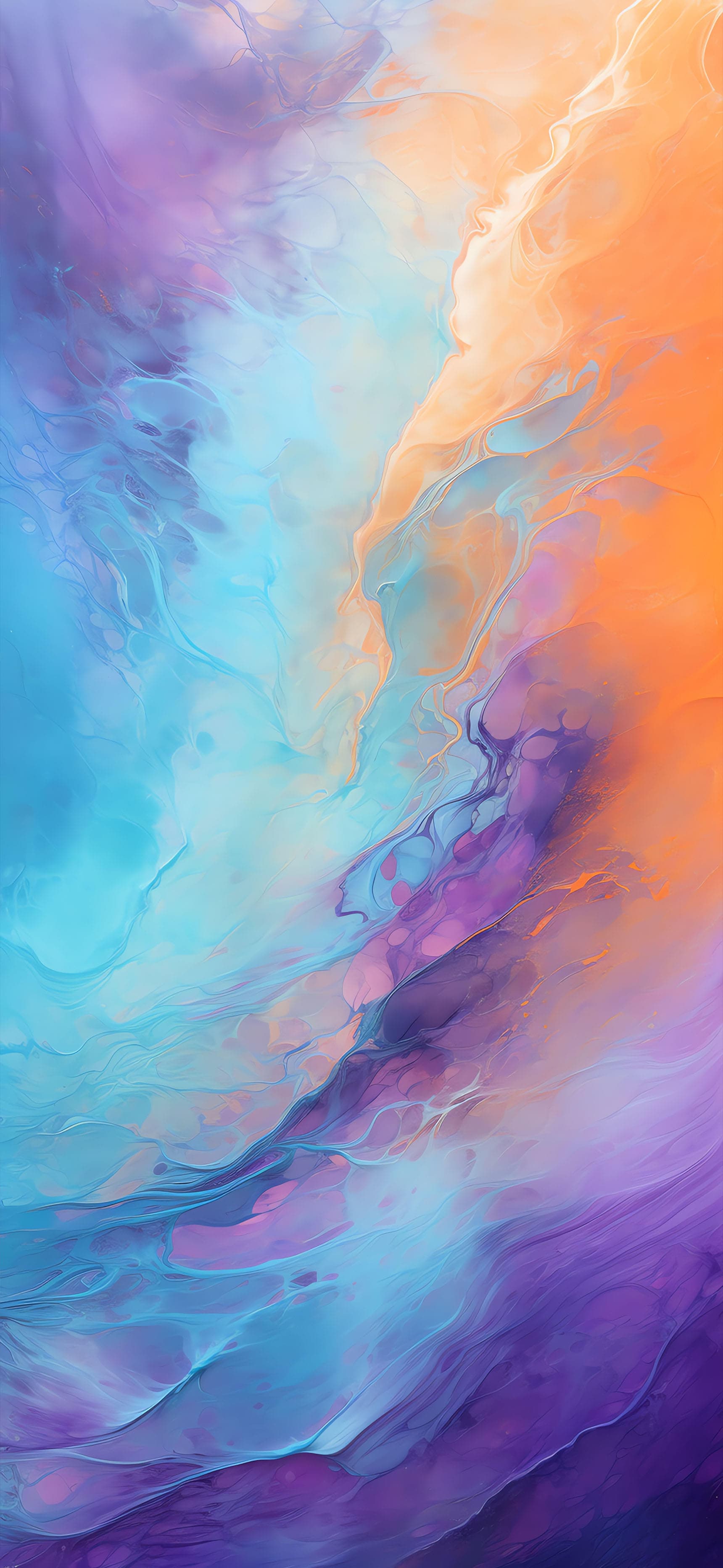 Pastel Abstract Flow - Pro phone wallpaper